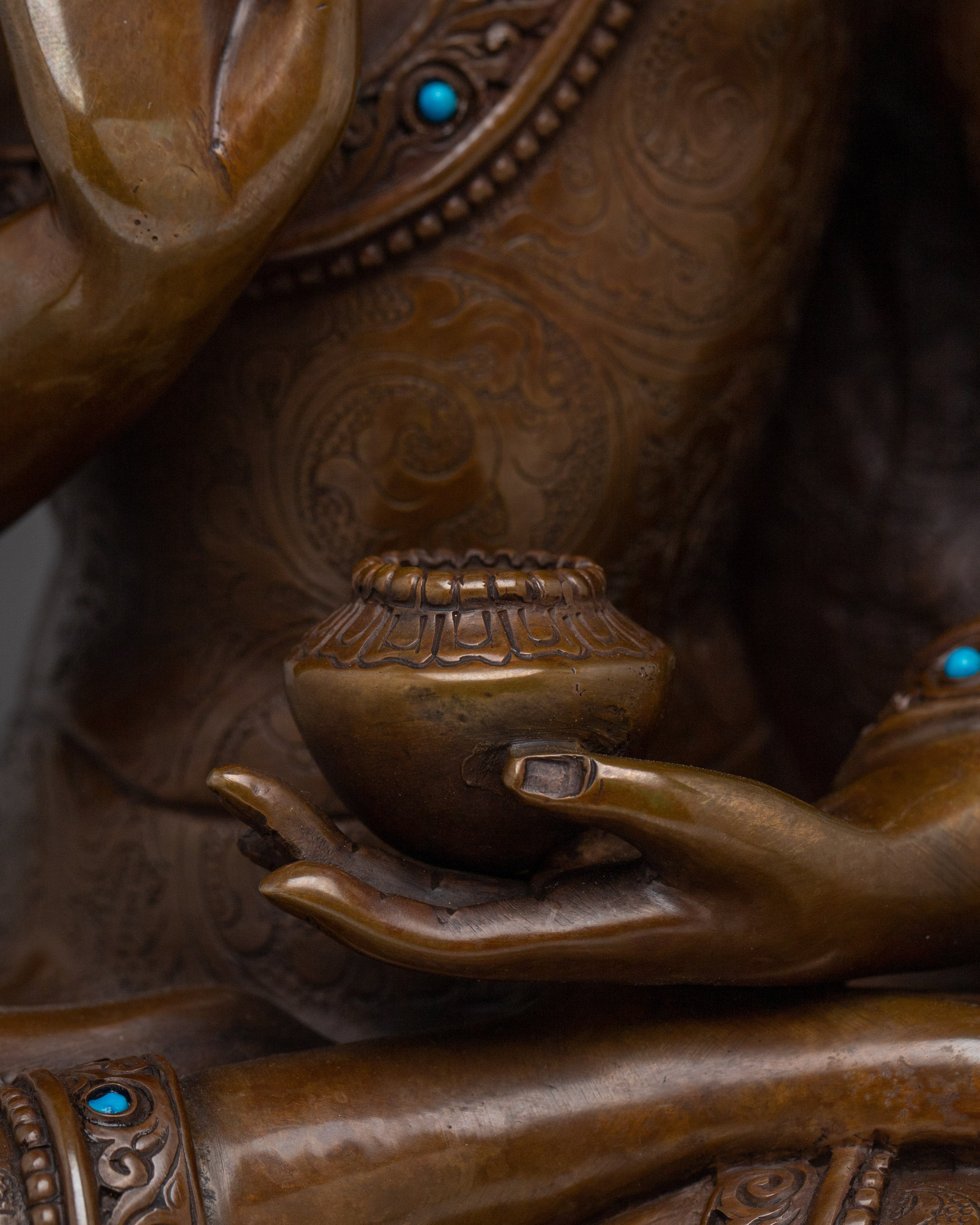 Amoghasiddhi, Buddha of Success | Nepali Handcrafted Icon