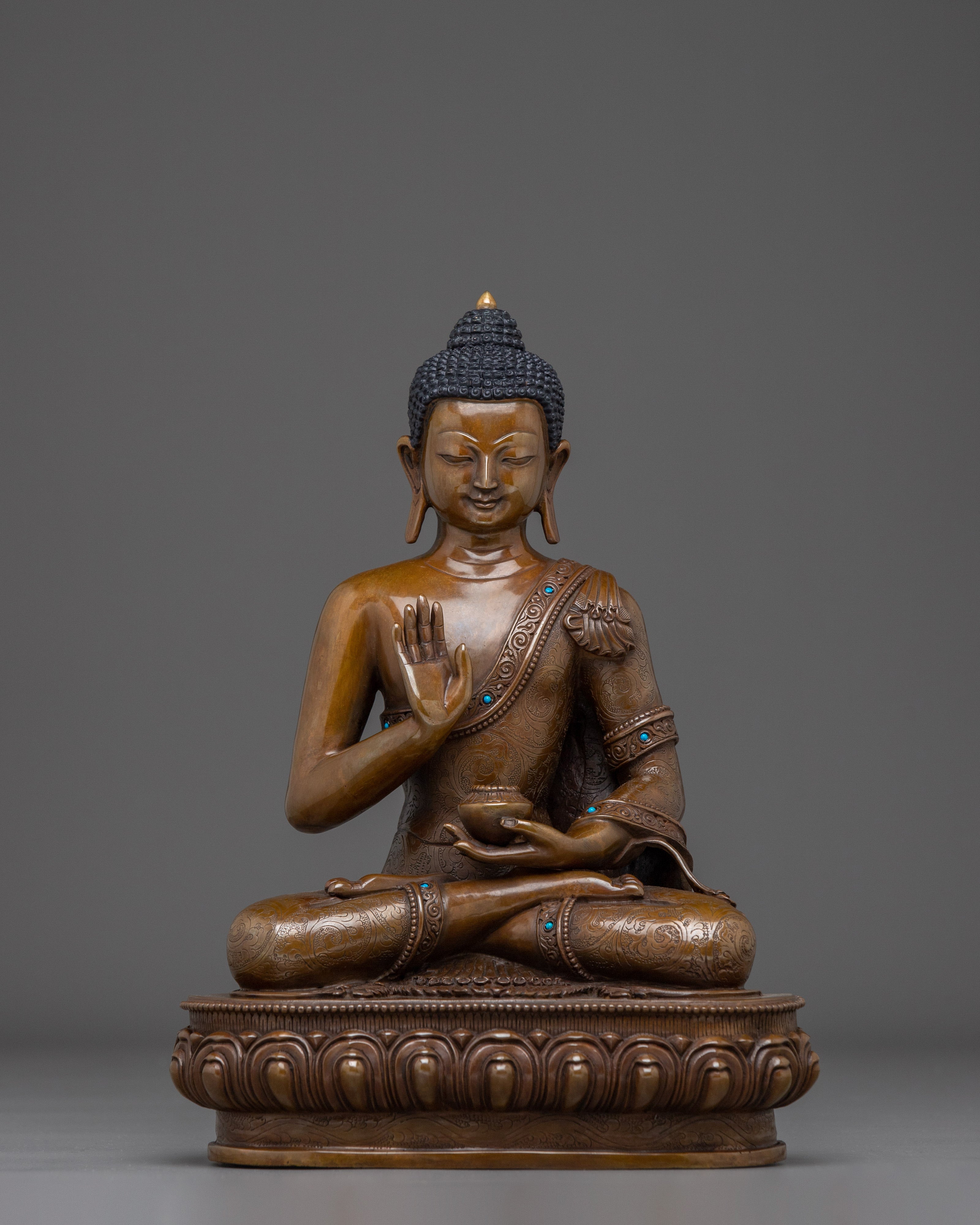 Amoghasiddhi, Buddha of Success | Nepali Handcrafted Icon