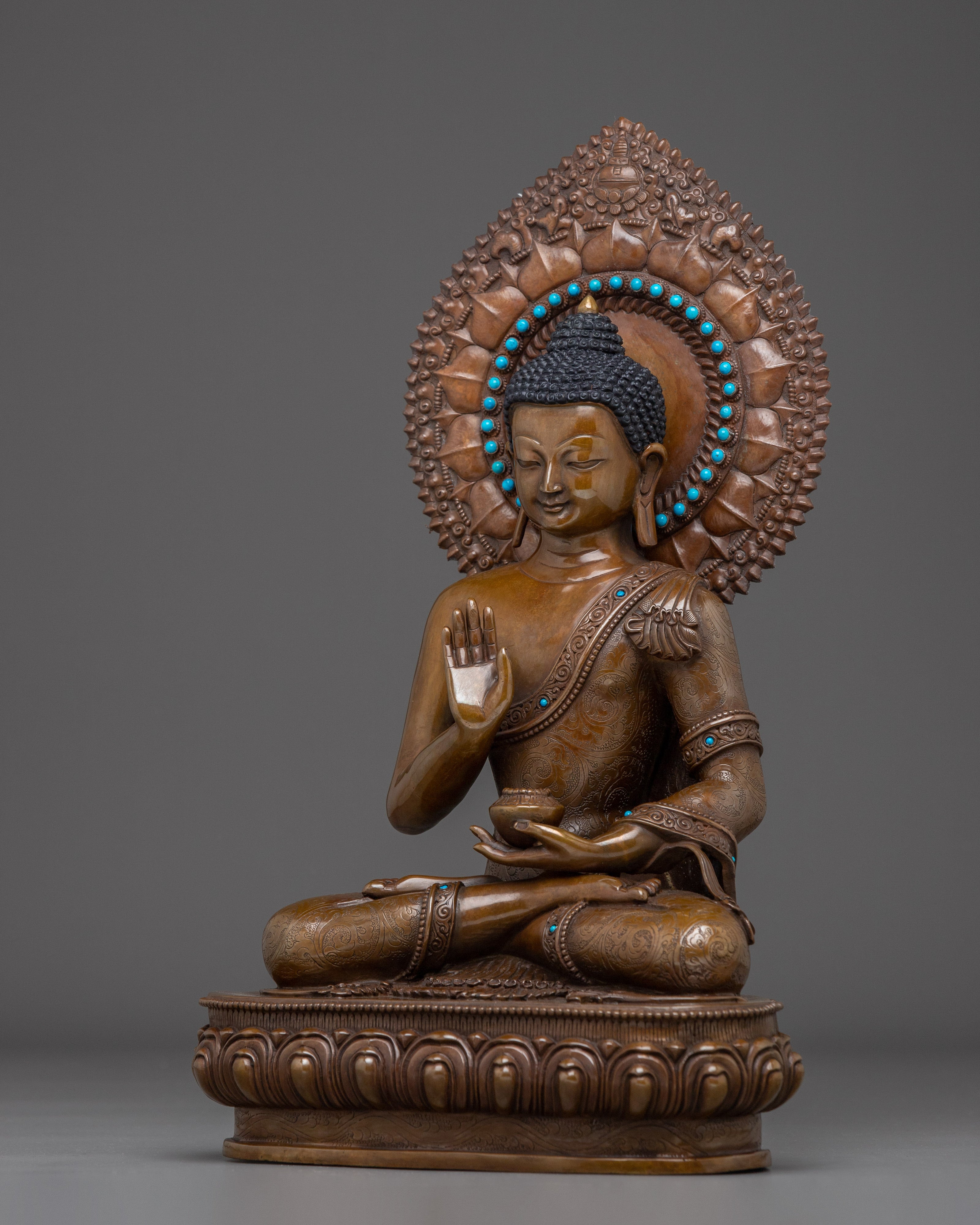 Amoghasiddhi, Buddha of Success | Nepali Handcrafted Icon