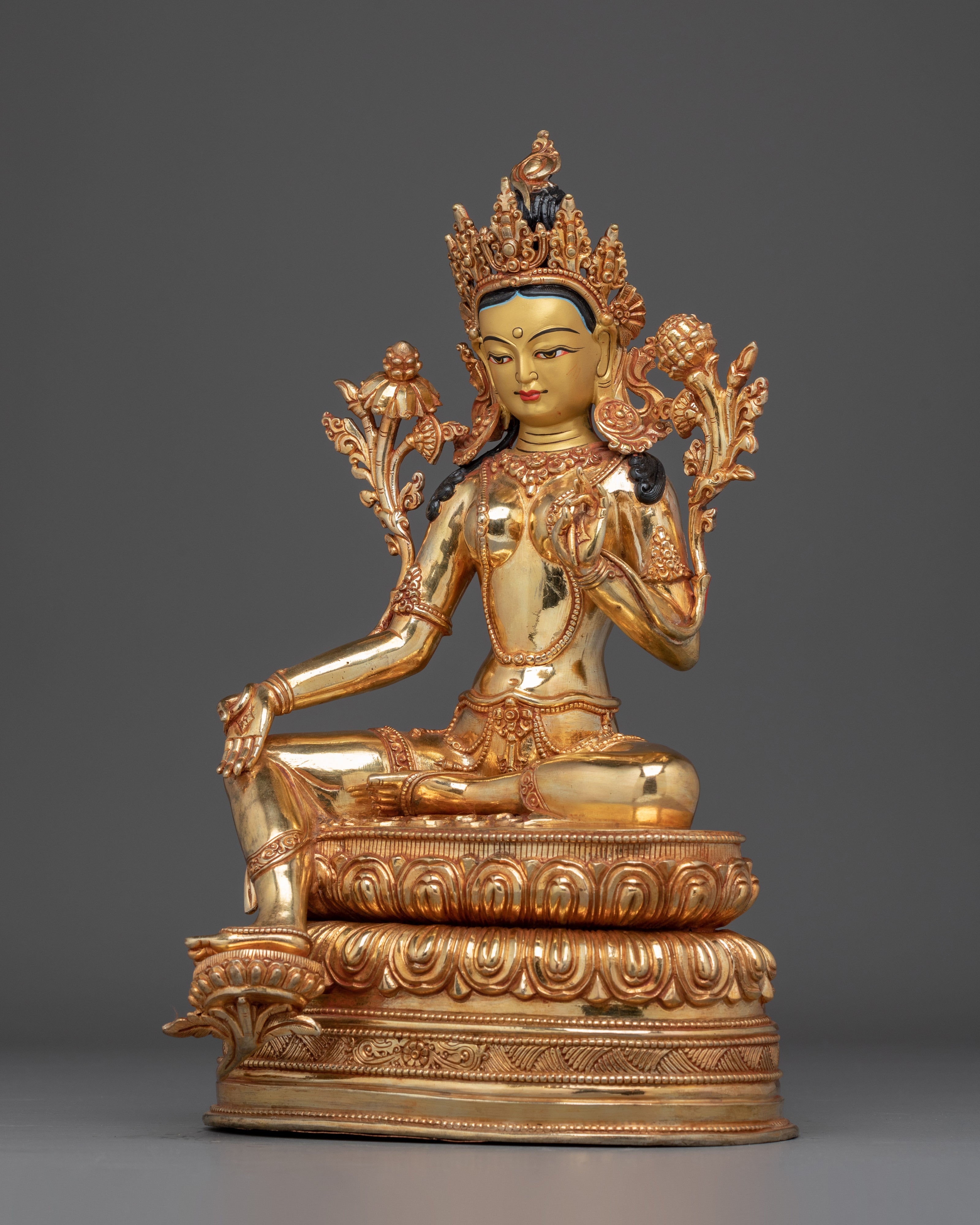 Green Tara Divine Feminine Protector Art | Goddess of Swift Compassion