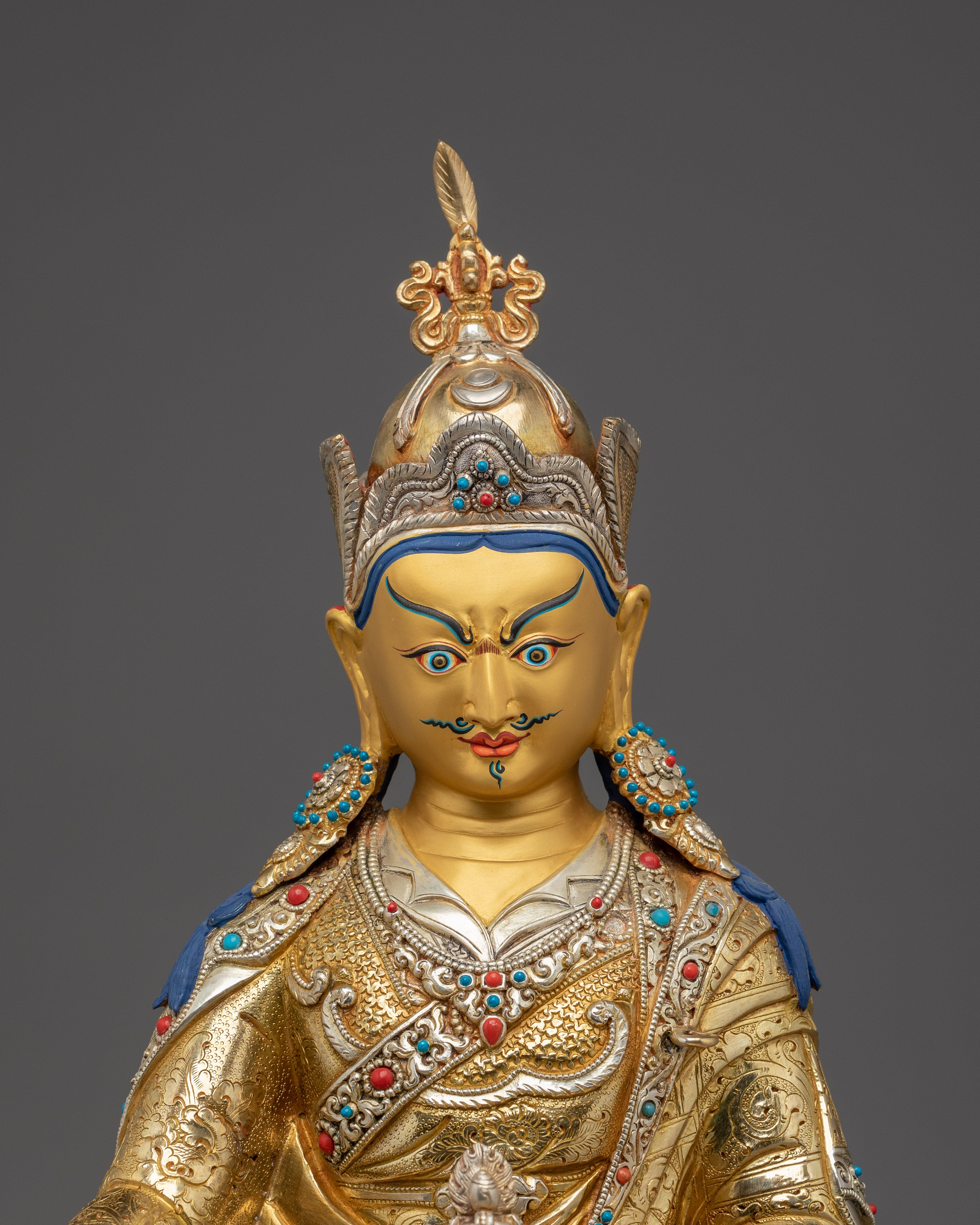 24K Gold Guru Rinpoche Artwork | Meditation & Protection