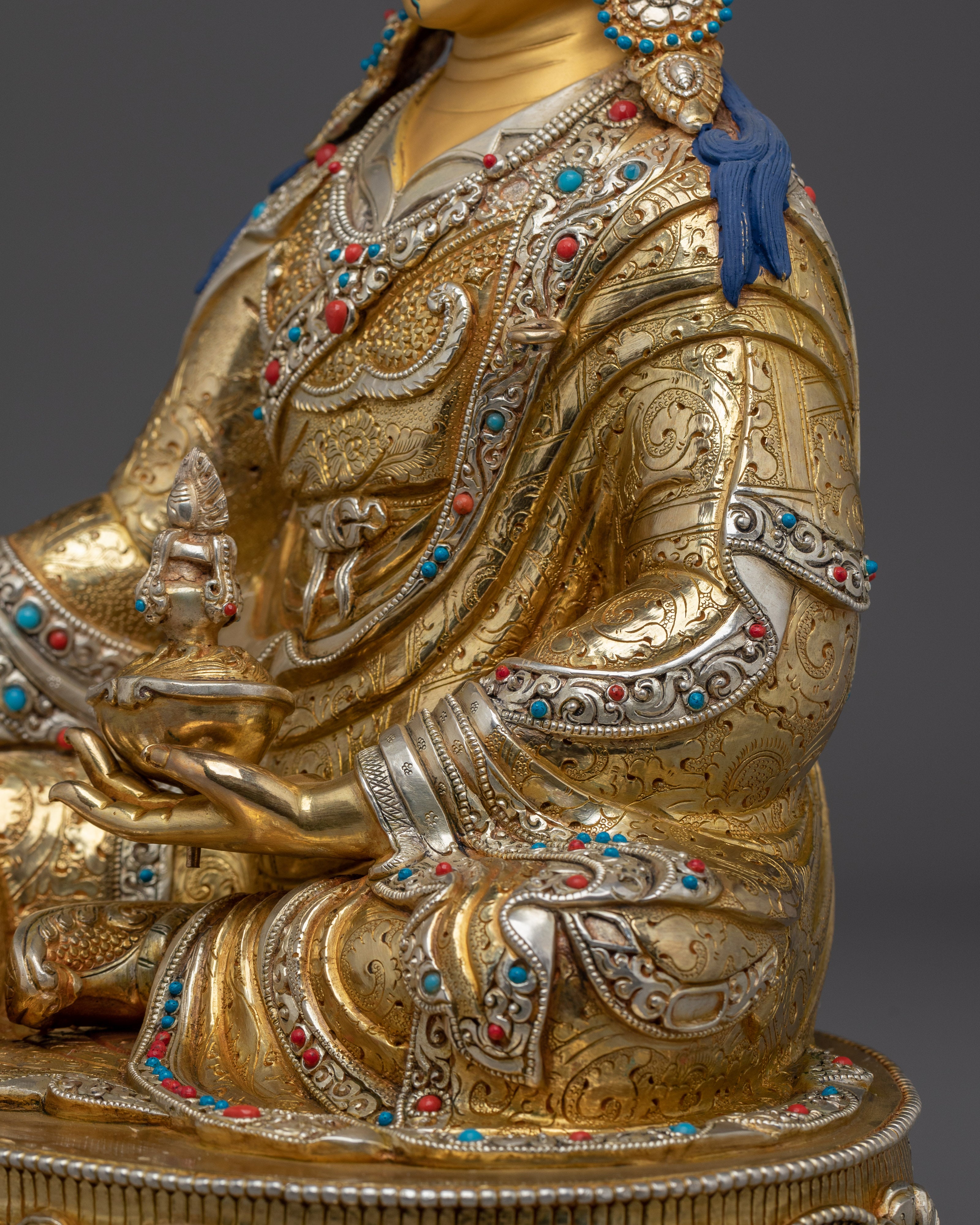 24K Gold Guru Rinpoche Artwork | Meditation & Protection