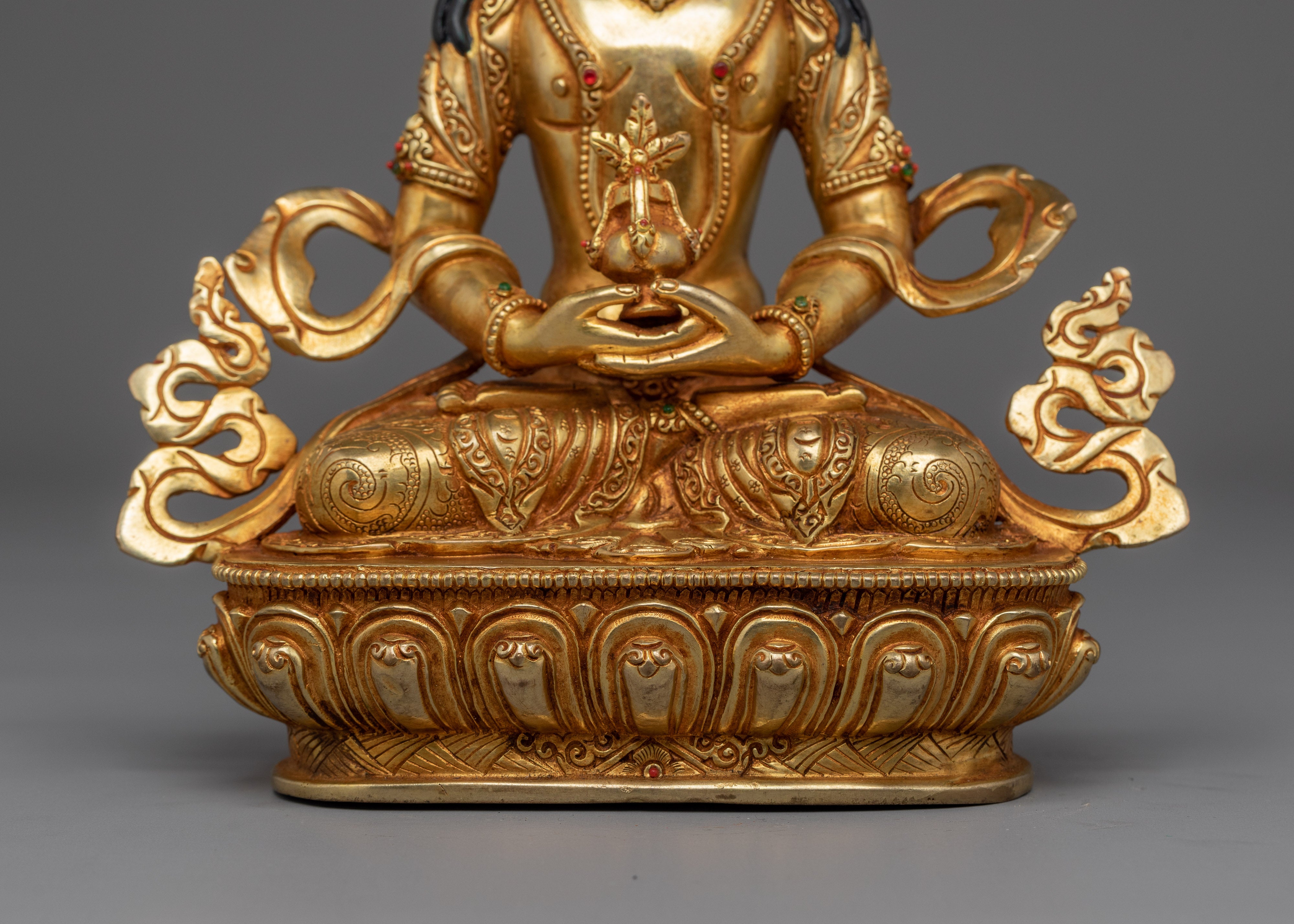 Amitayus Statue with 24K Gold Gilding | Meditation & Spiritual Home Decor