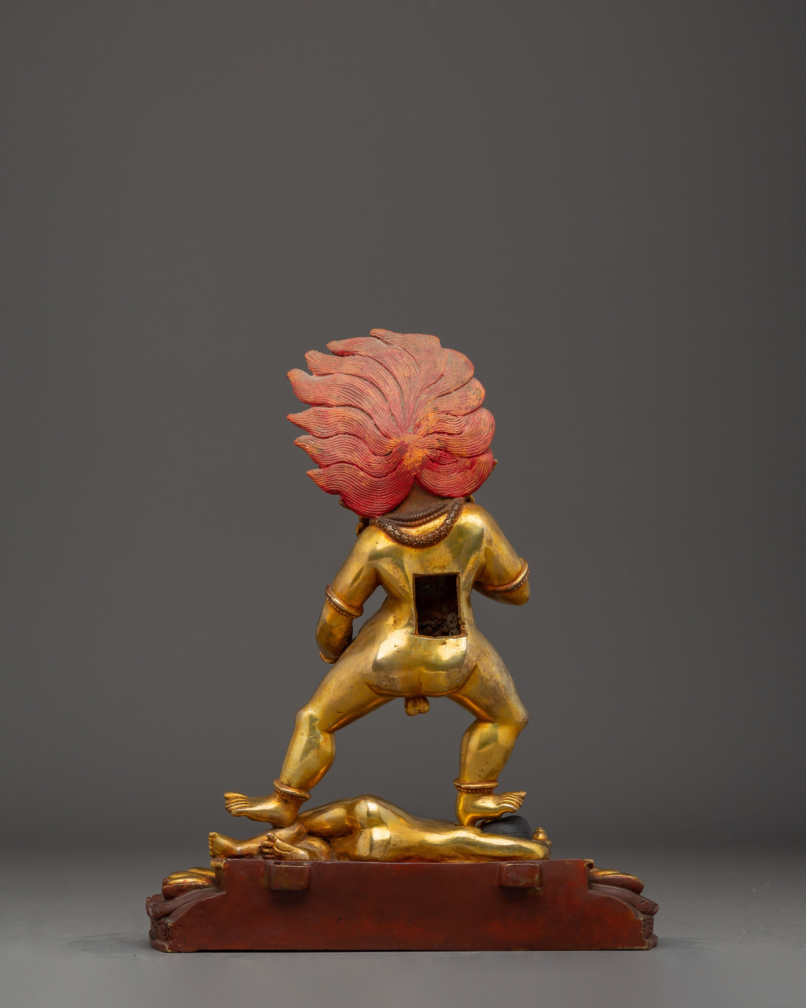 Himalayan Black Dzambhala Statue | Nepali Handcrafted Gold Icon