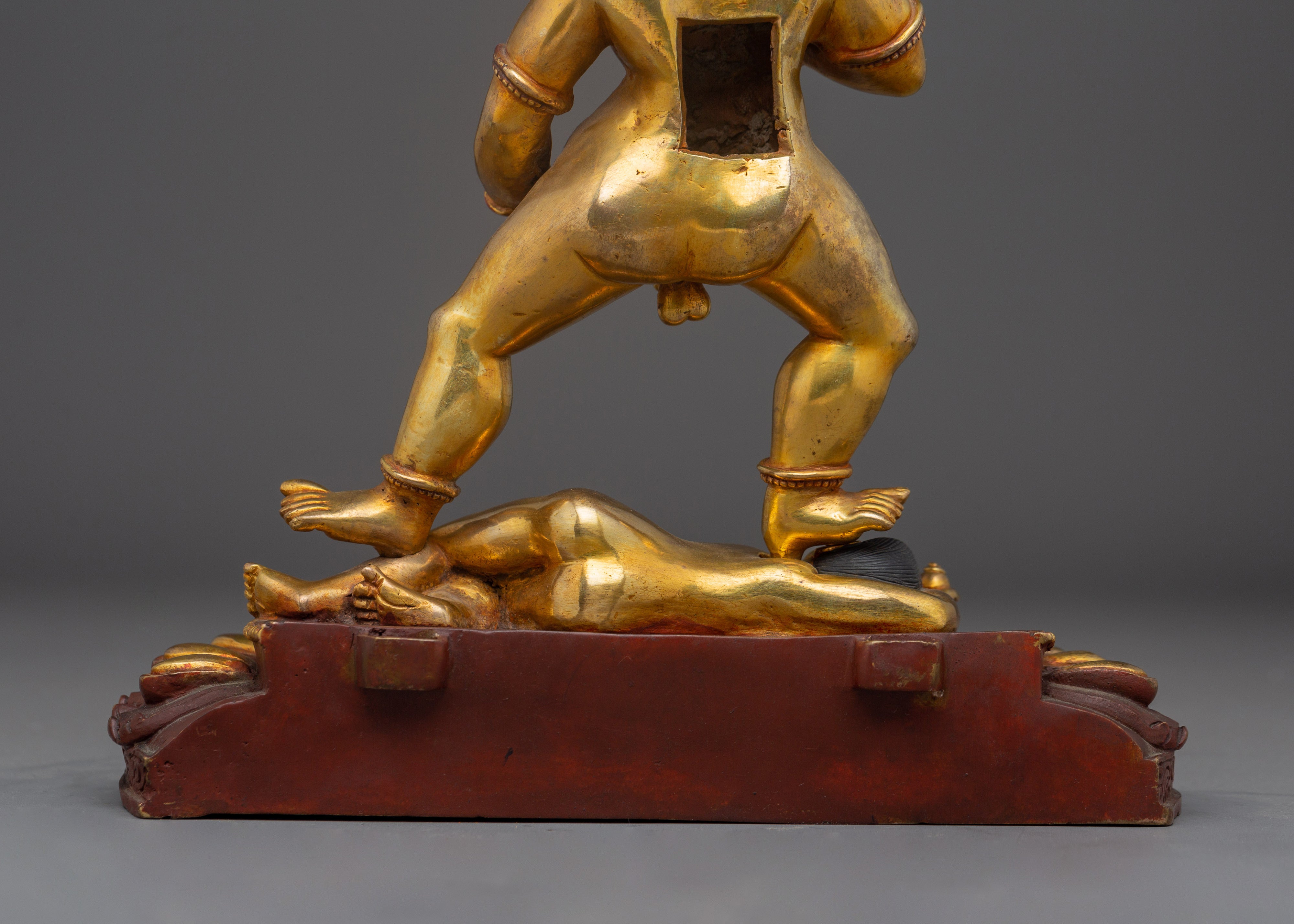 Himalayan Black Dzambhala Statue | Nepali Handcrafted Gold Icon