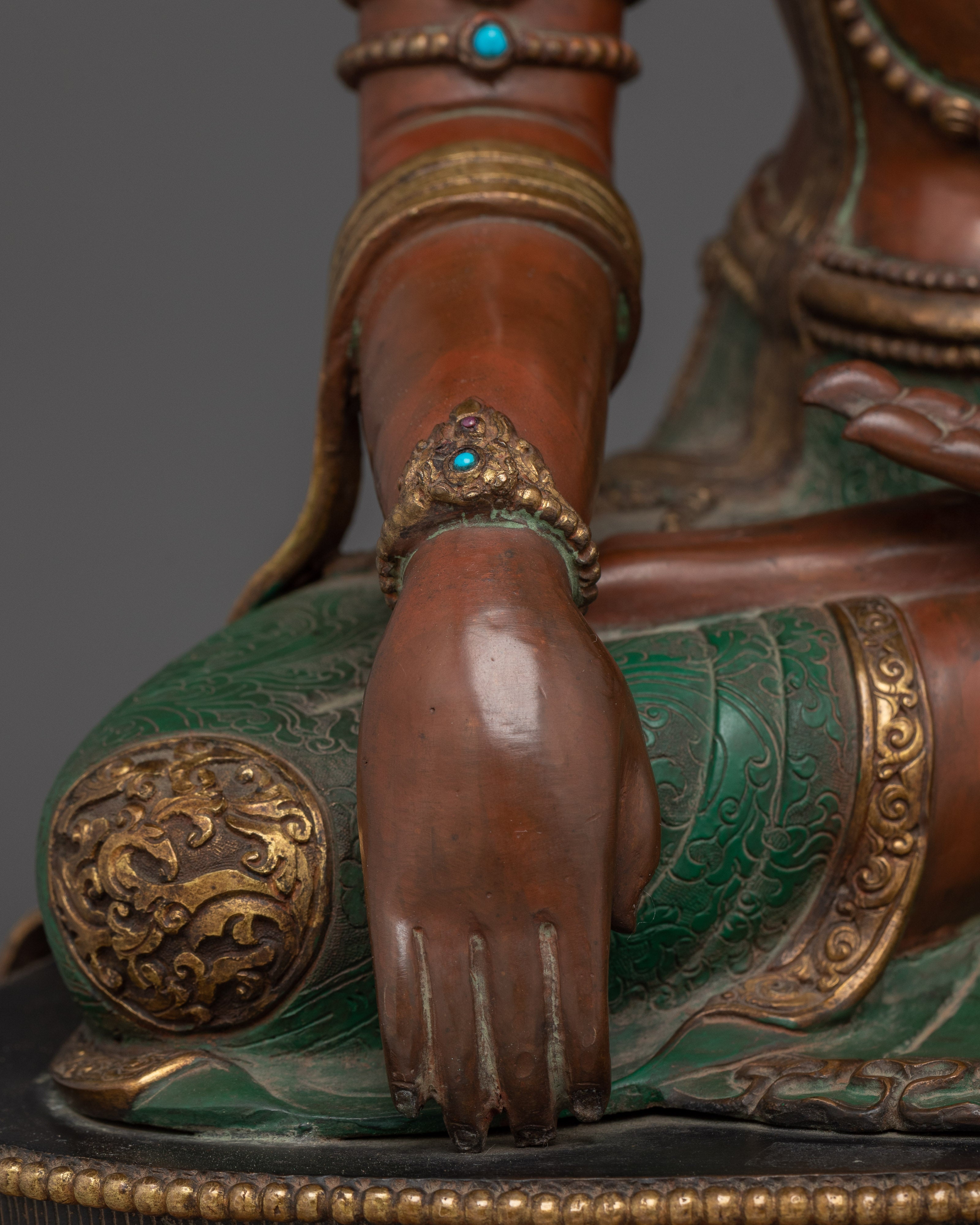 Shakyamuni Buddha, Crowned Enlightened Teacher | Nepali Crafted Icon