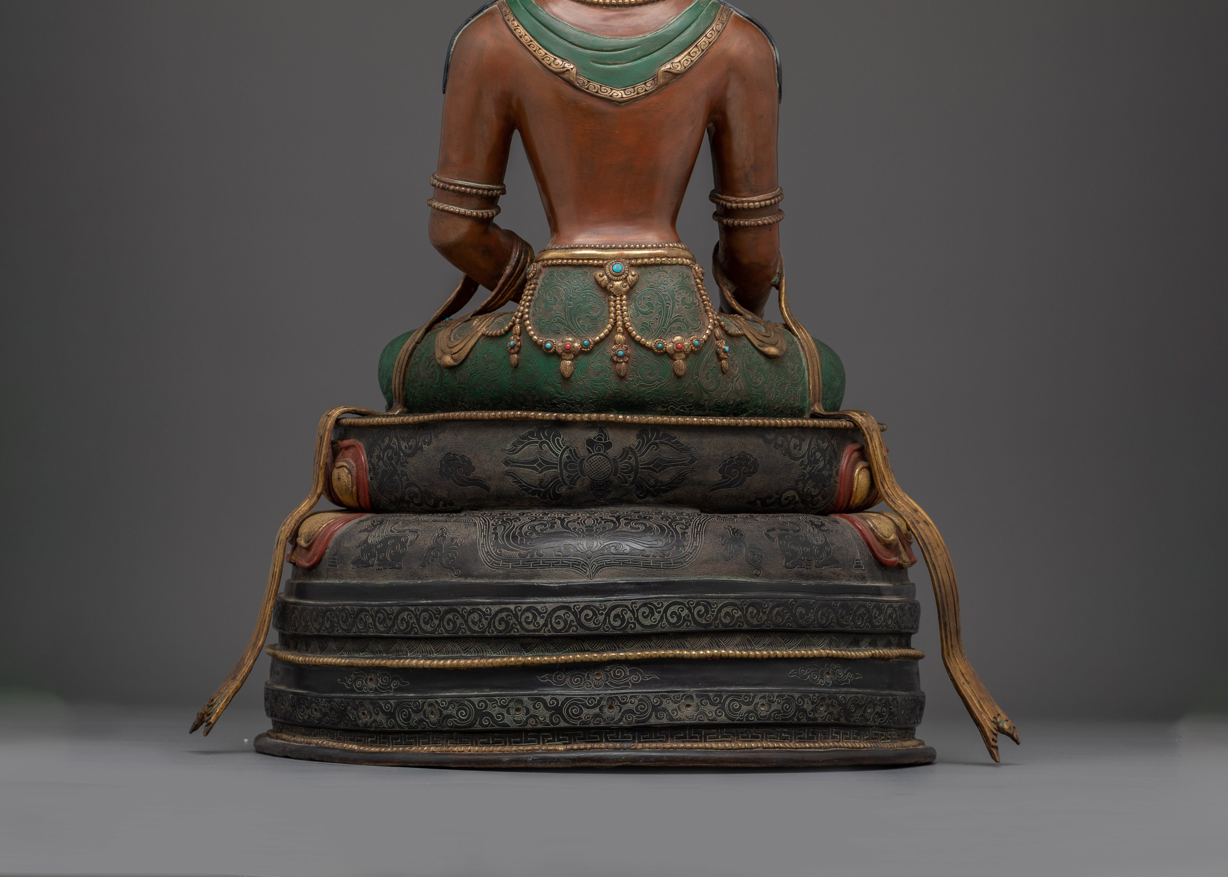 Shakyamuni Buddha, Crowned Enlightened Teacher | Nepali Crafted Icon