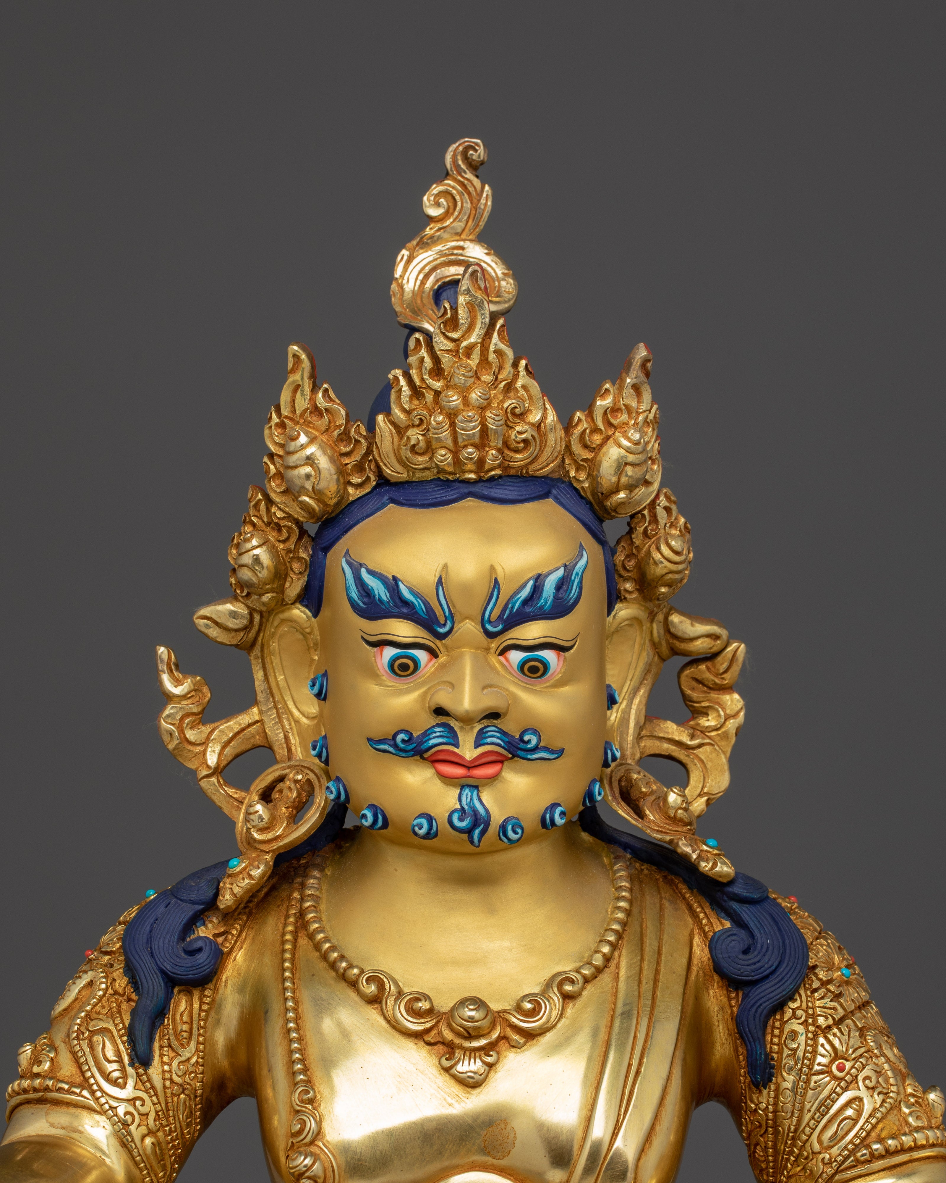 Tibetan Fortune Dzambhala Artwork | Handcrafted Icon of Prosperity