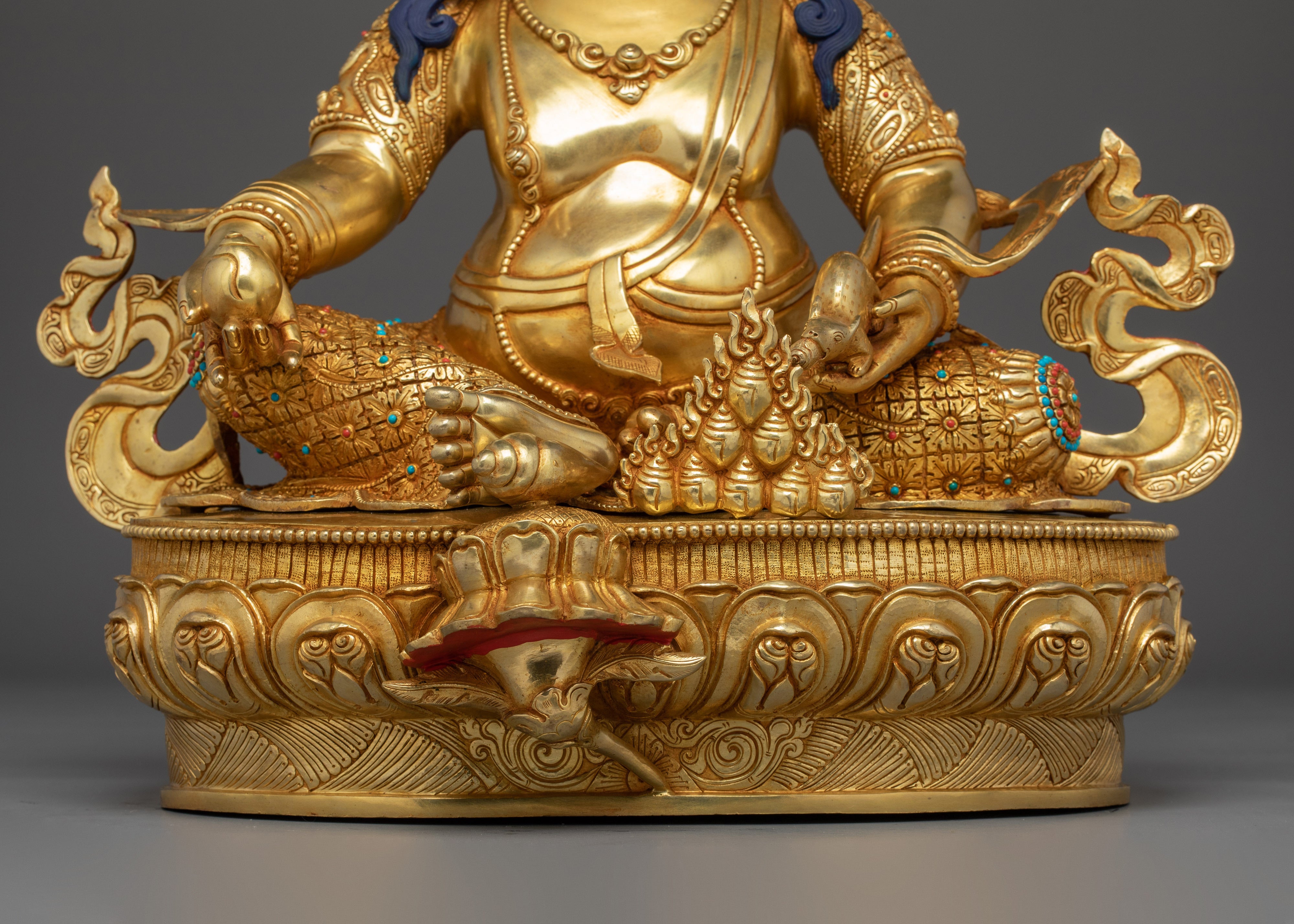 Tibetan Fortune Dzambhala Artwork | Handcrafted Icon of Prosperity