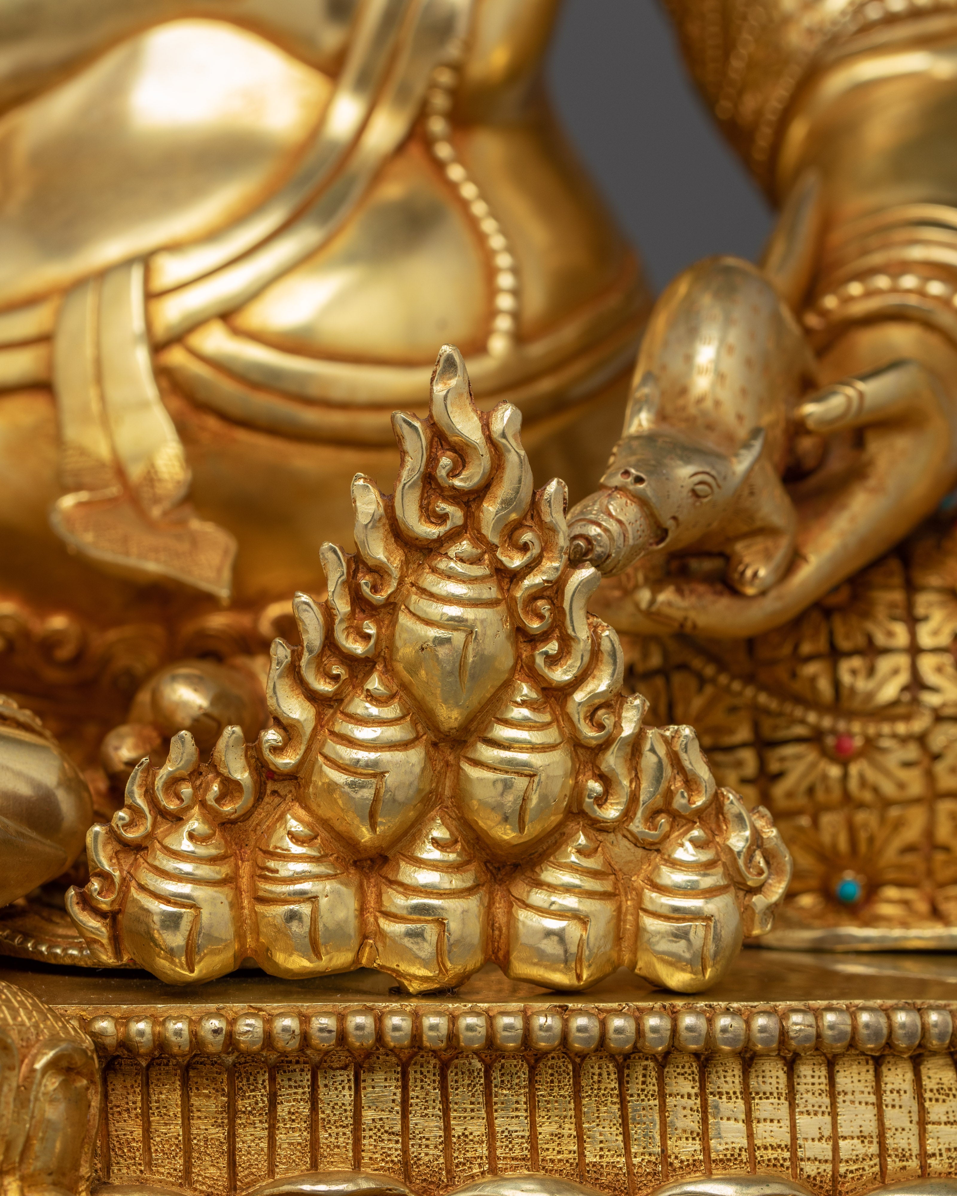 Tibetan Fortune Dzambhala Artwork | Handcrafted Icon of Prosperity