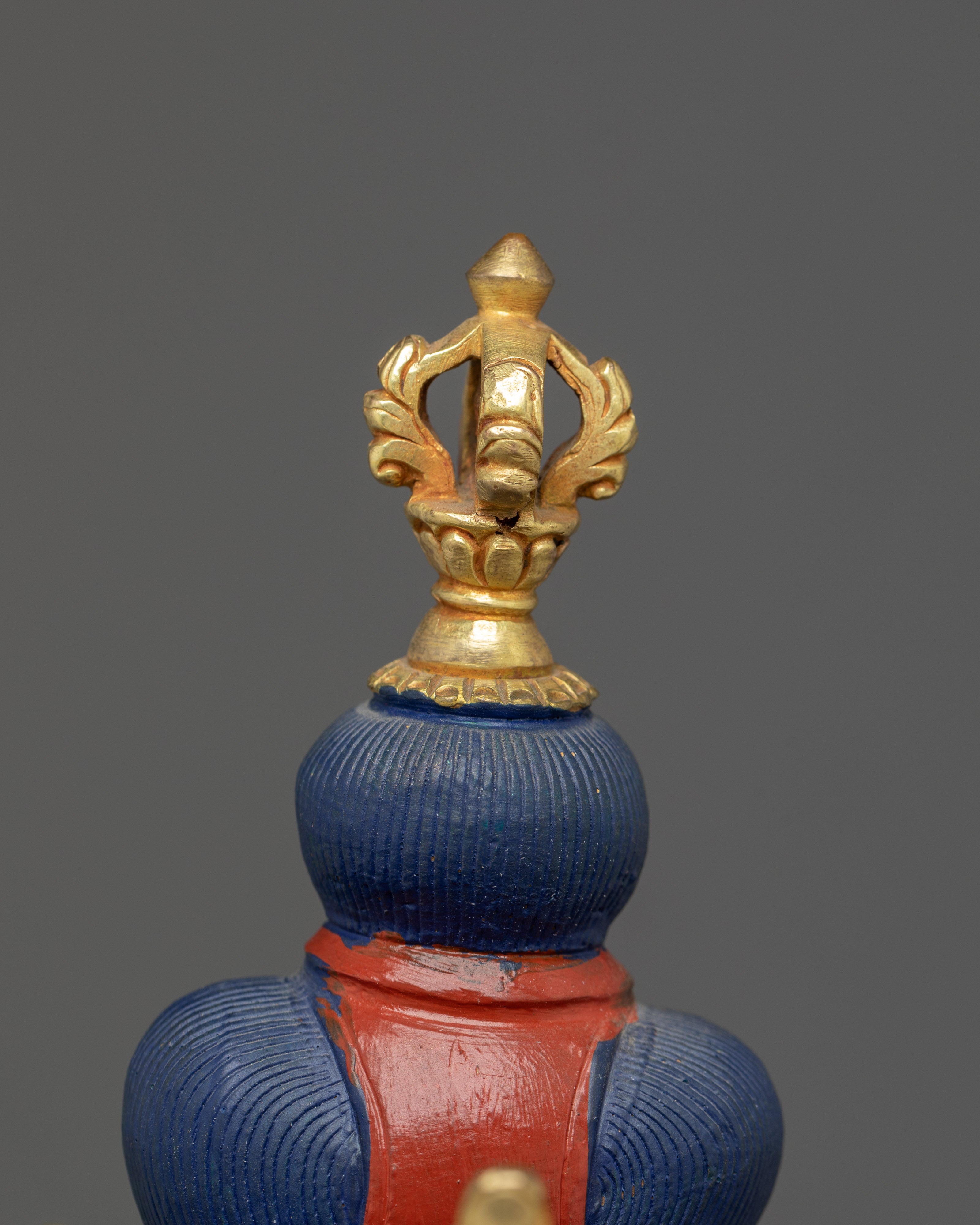 Tibetan Golden Vajrasattva Icon | Sacred Bodhisattva of Purity