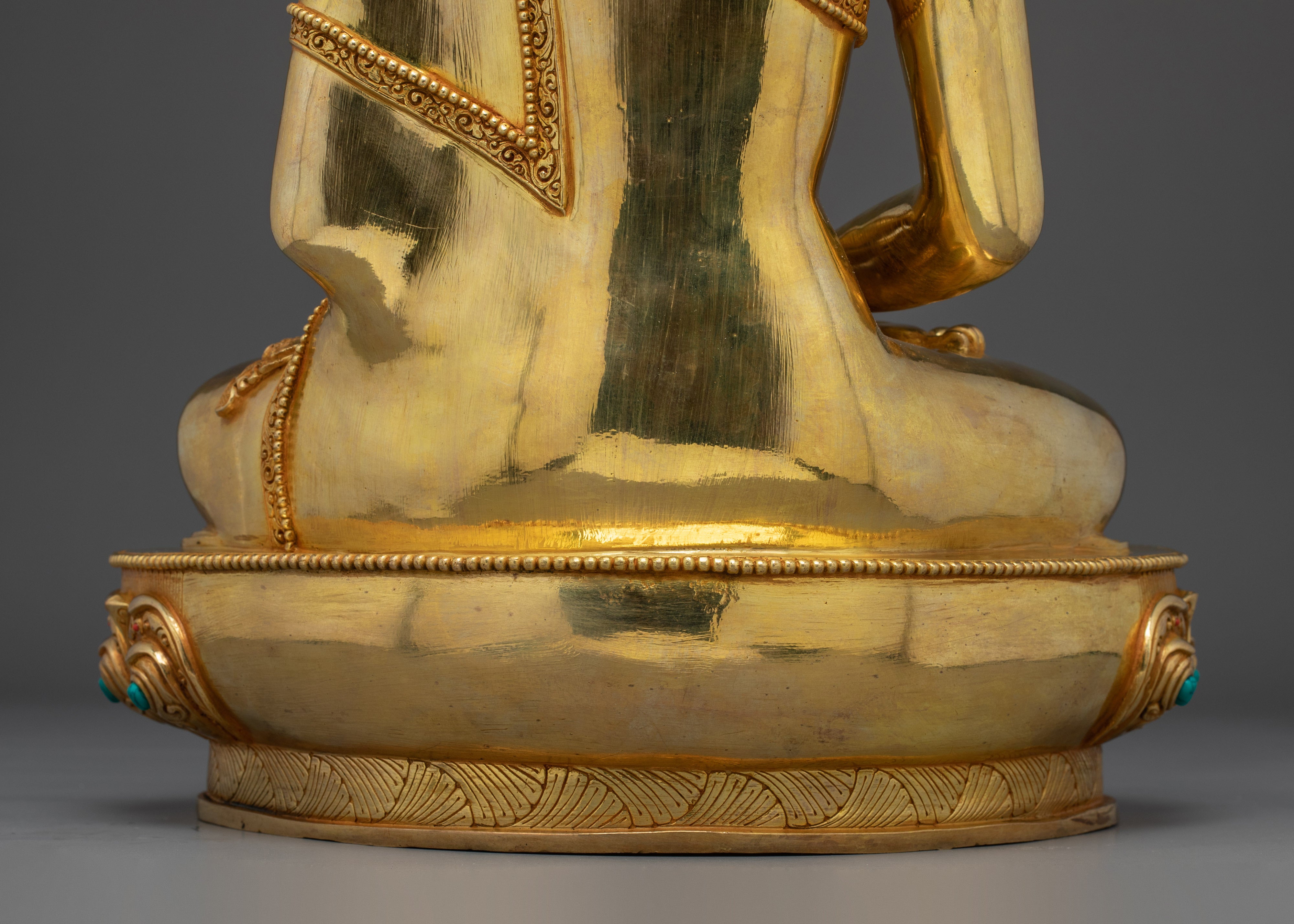 Amitabha Golden Art, Buddha of Infinite Light | Gold Gilded Sculpture