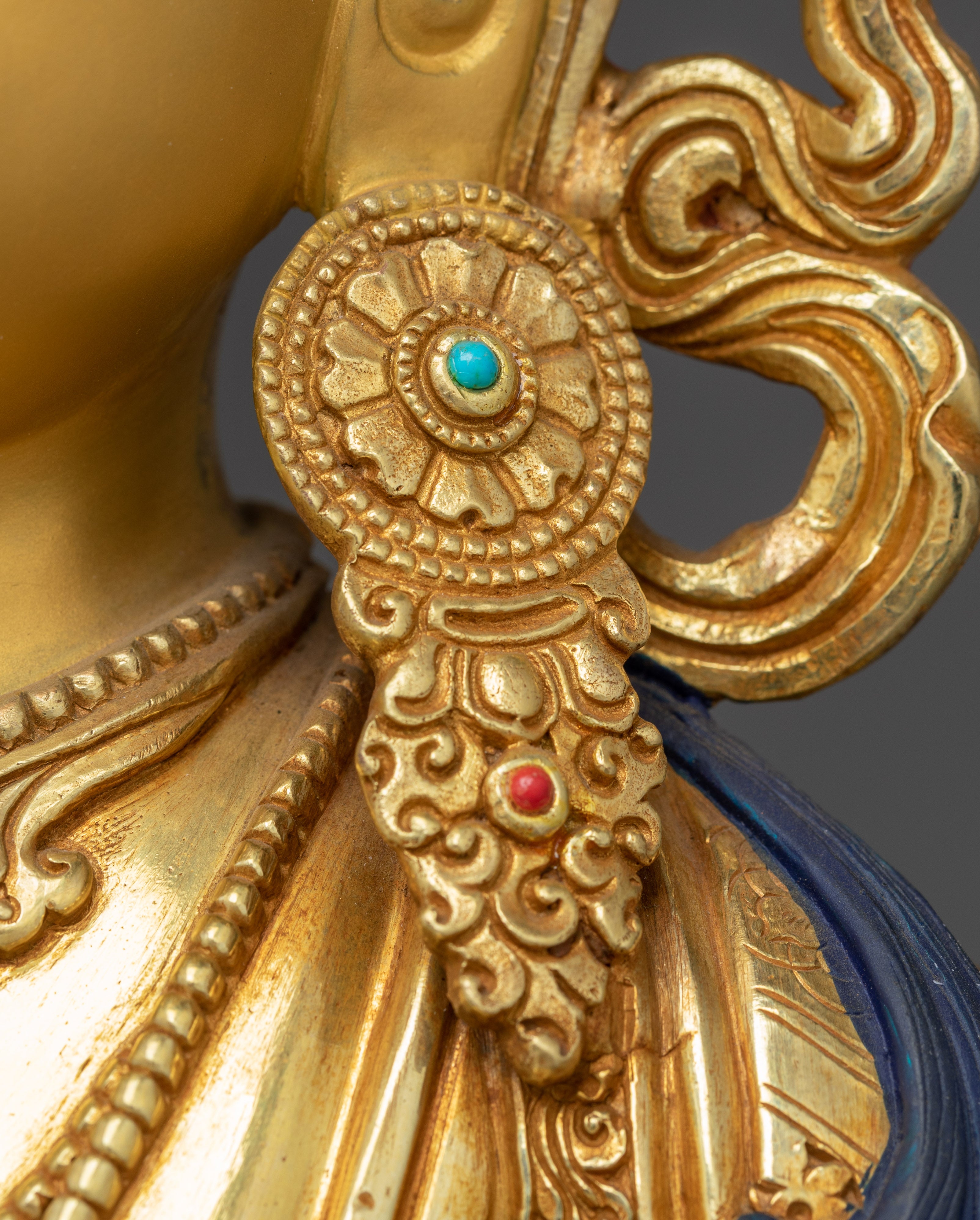 Amitayus, Bringer of Light | Nepali Gold Gilded Himalayan Icon