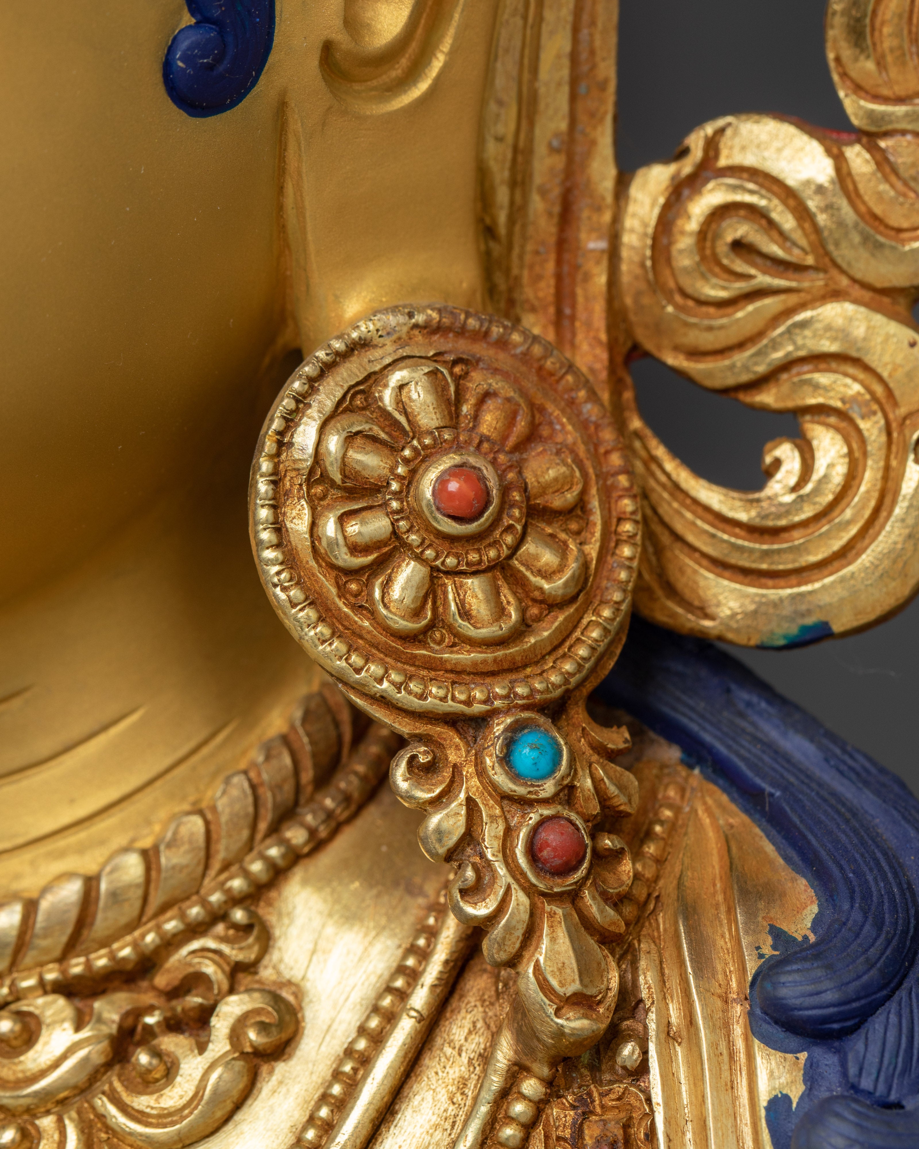 Green Tara, Guardian of Compassion | Nepali Handcrafted Gold Icon