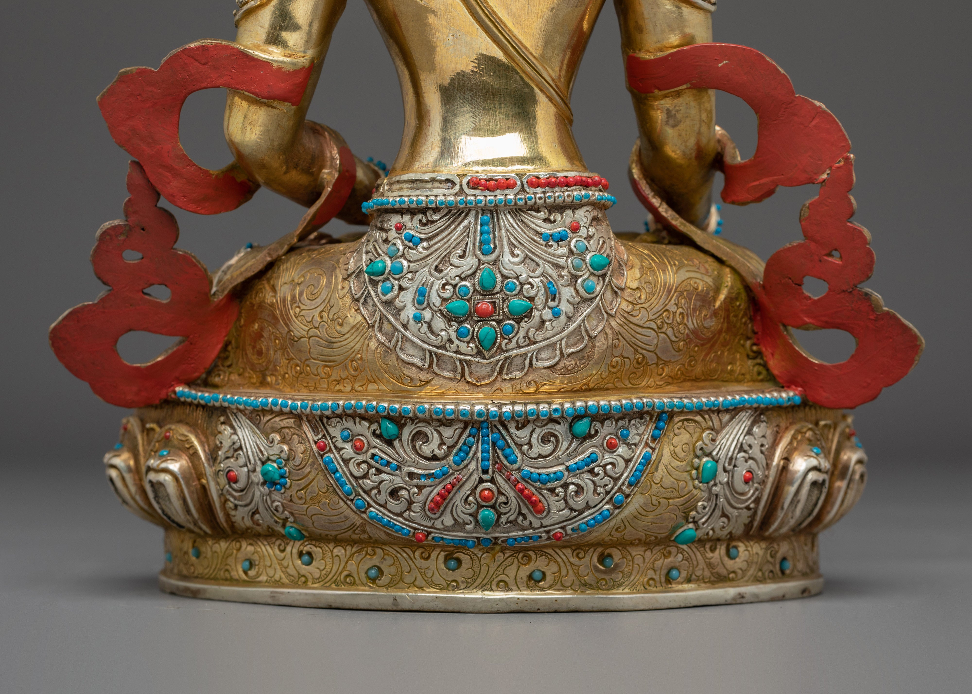 Mitrupa, Tibetan Mahasiddha | Nepali Handcrafted Gold Gilded Statue