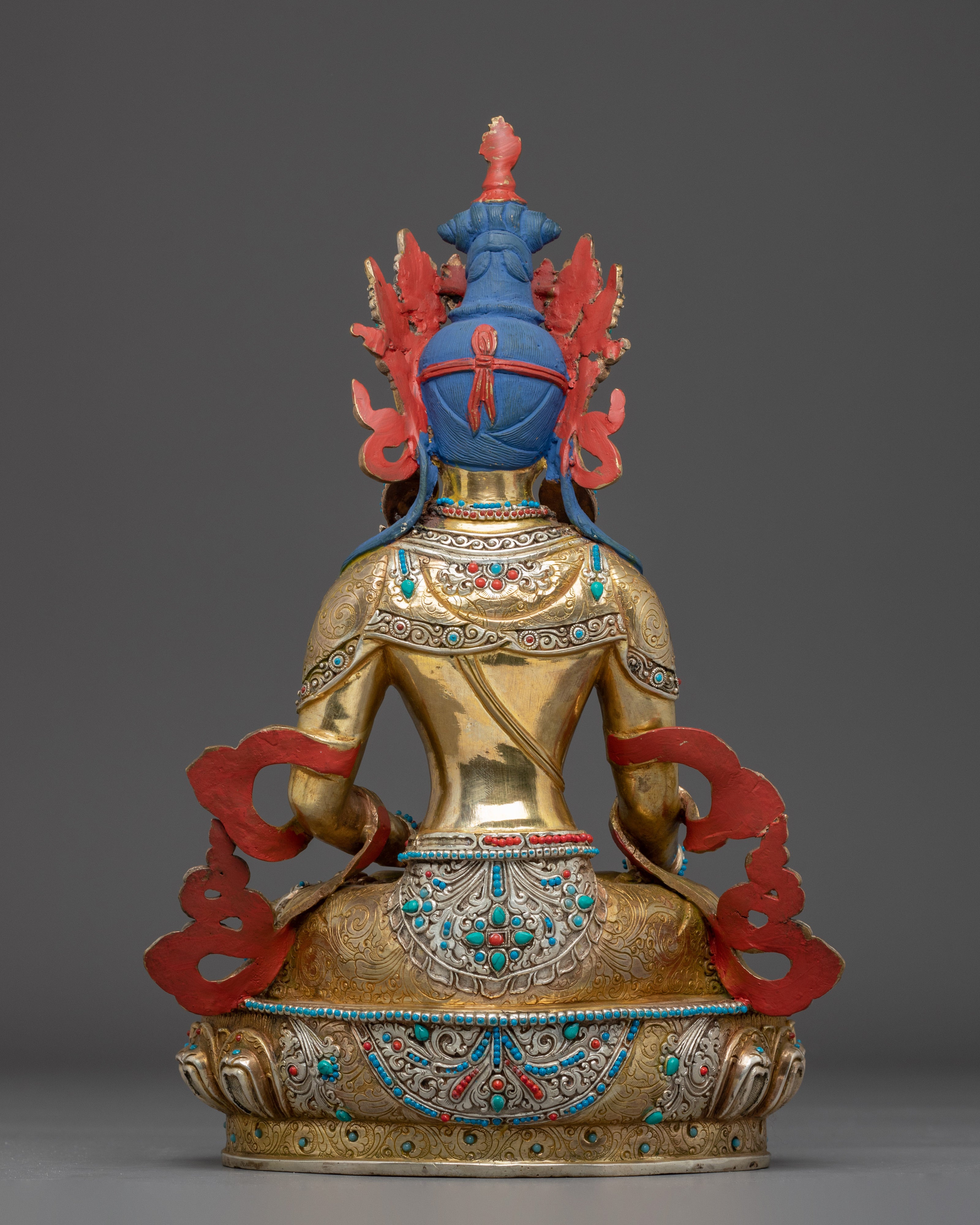 Mitrupa, Tibetan Mahasiddha | Nepali Handcrafted Gold Gilded Statue