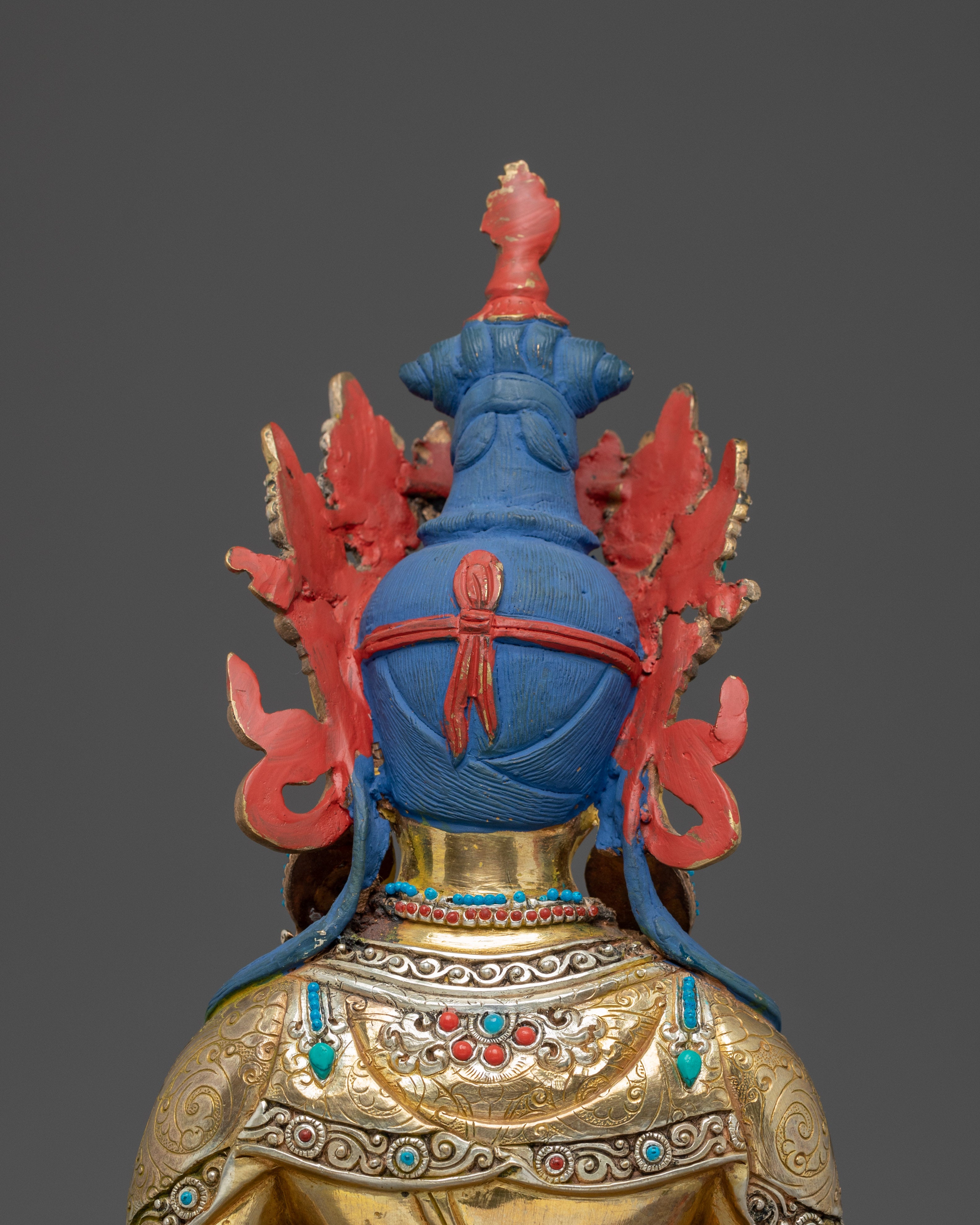 Mitrupa, Tibetan Mahasiddha | Nepali Handcrafted Gold Gilded Statue