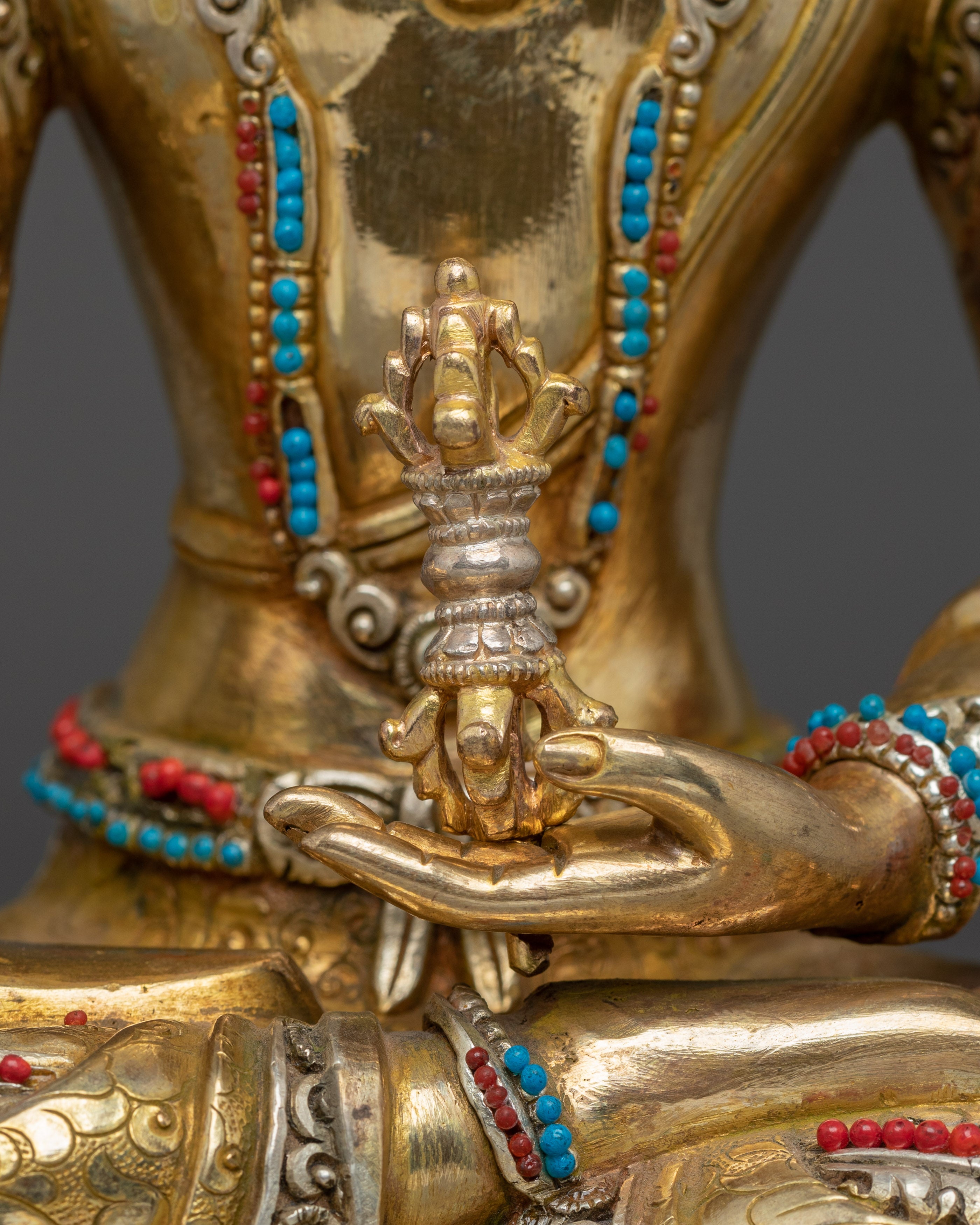 Mitrupa, Tibetan Mahasiddha | Nepali Handcrafted Gold Gilded Statue