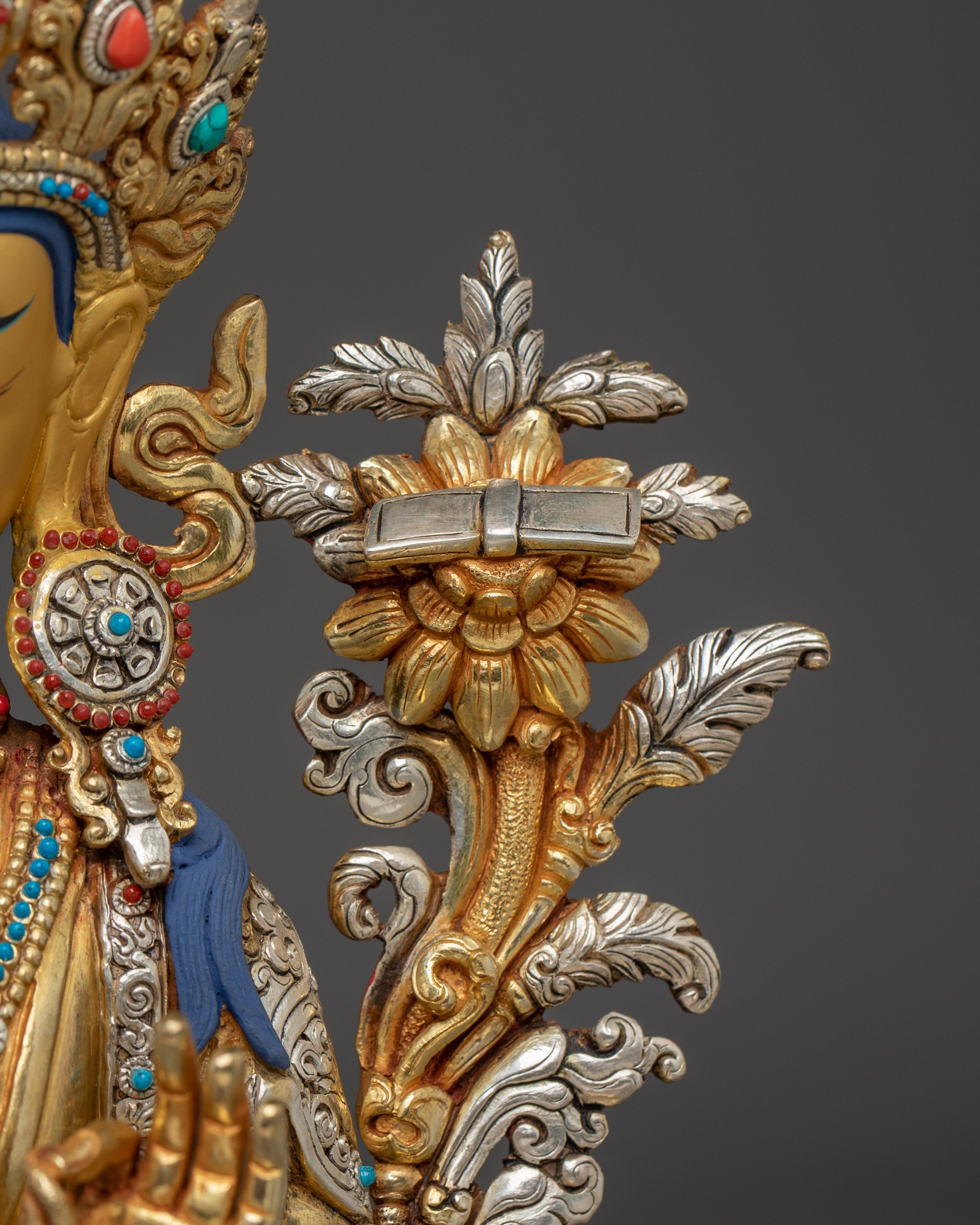 Himalayan Manjushri Statue | Bodhisattva of Wisdom and Clarity