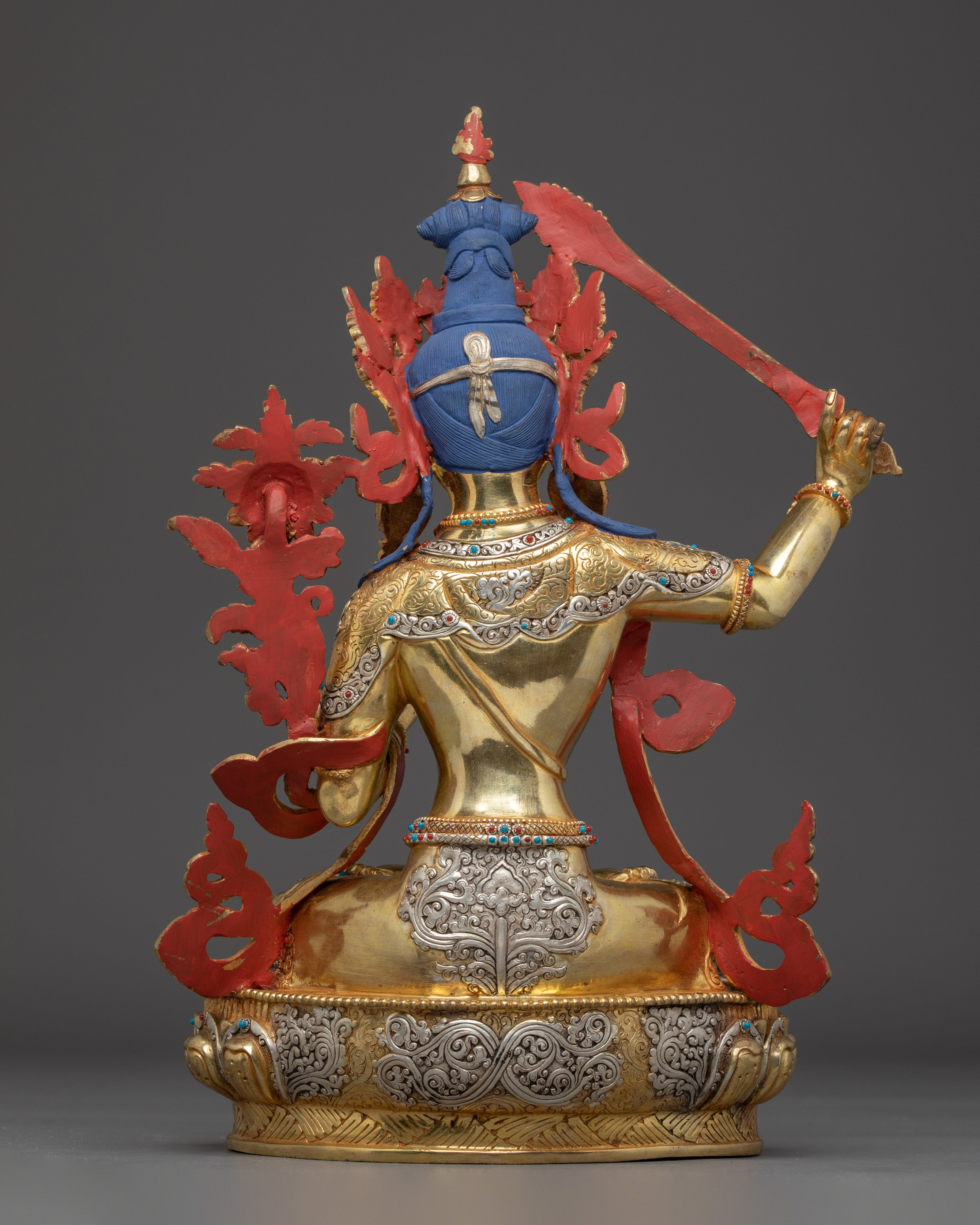 Himalayan Manjushri Statue | Bodhisattva of Wisdom and Clarity