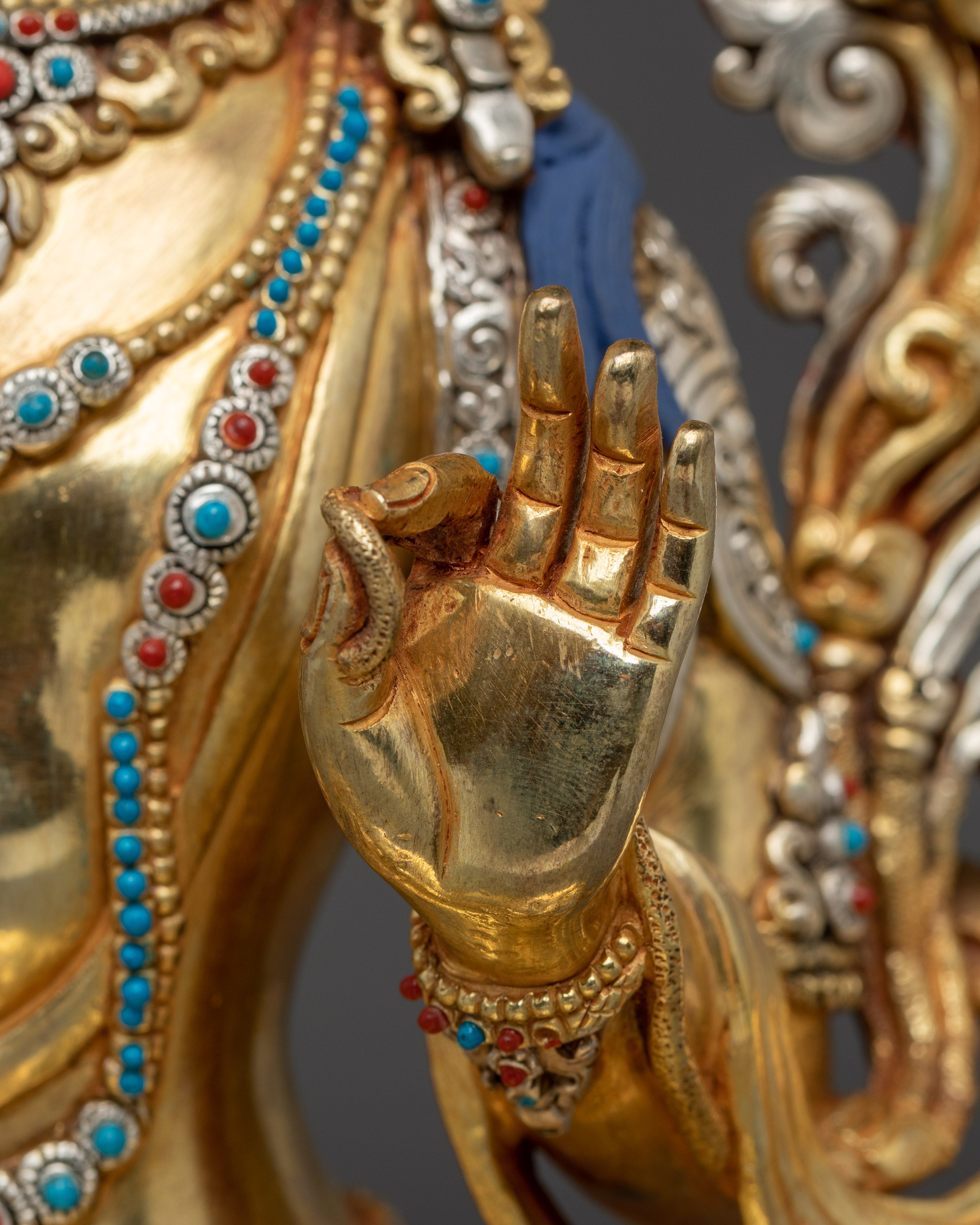 Himalayan Manjushri Statue | Bodhisattva of Wisdom and Clarity