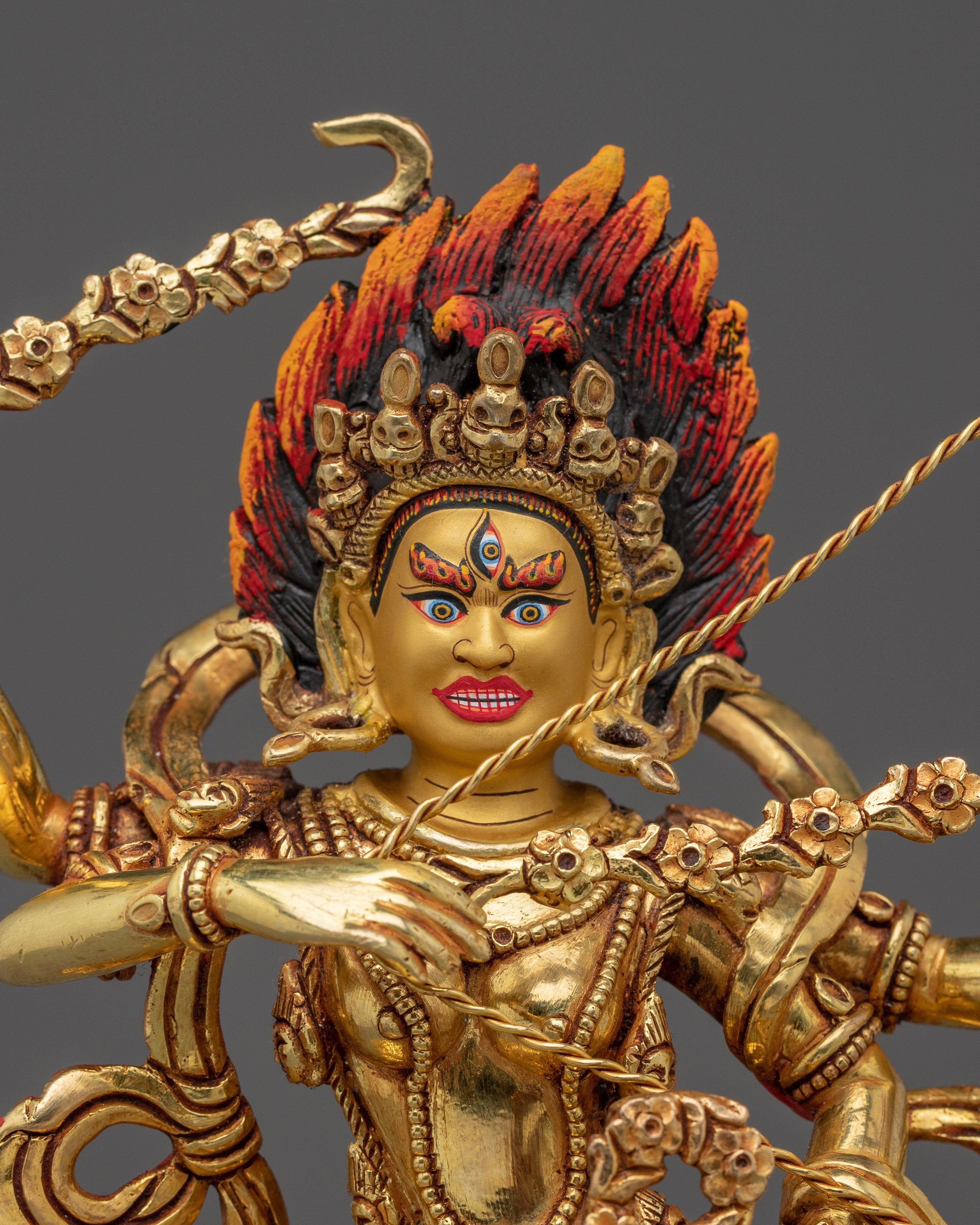 Golden Kurukulla Statue: The Goddess of Attraction