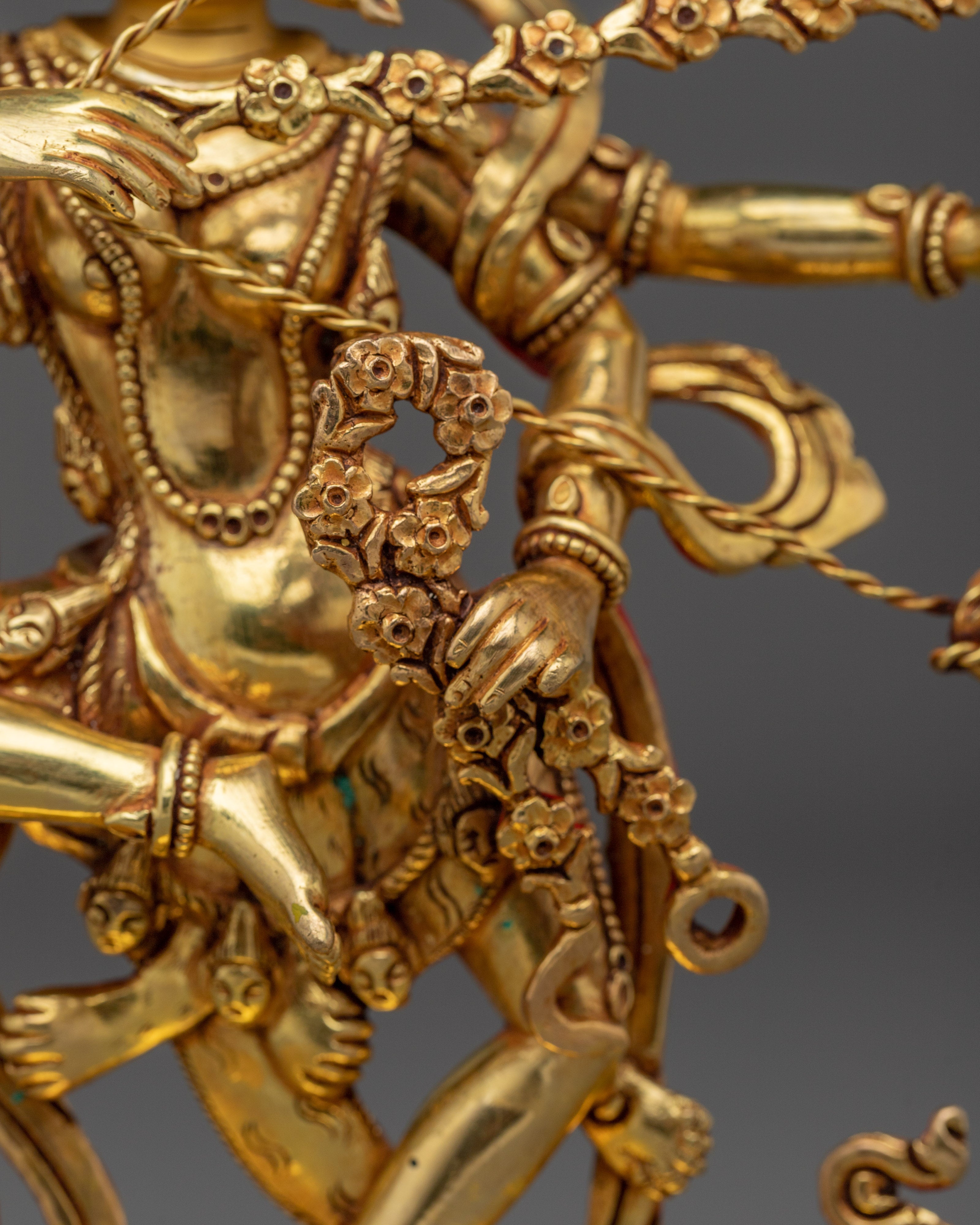 Golden Kurukulla Statue: The Goddess of Attraction
