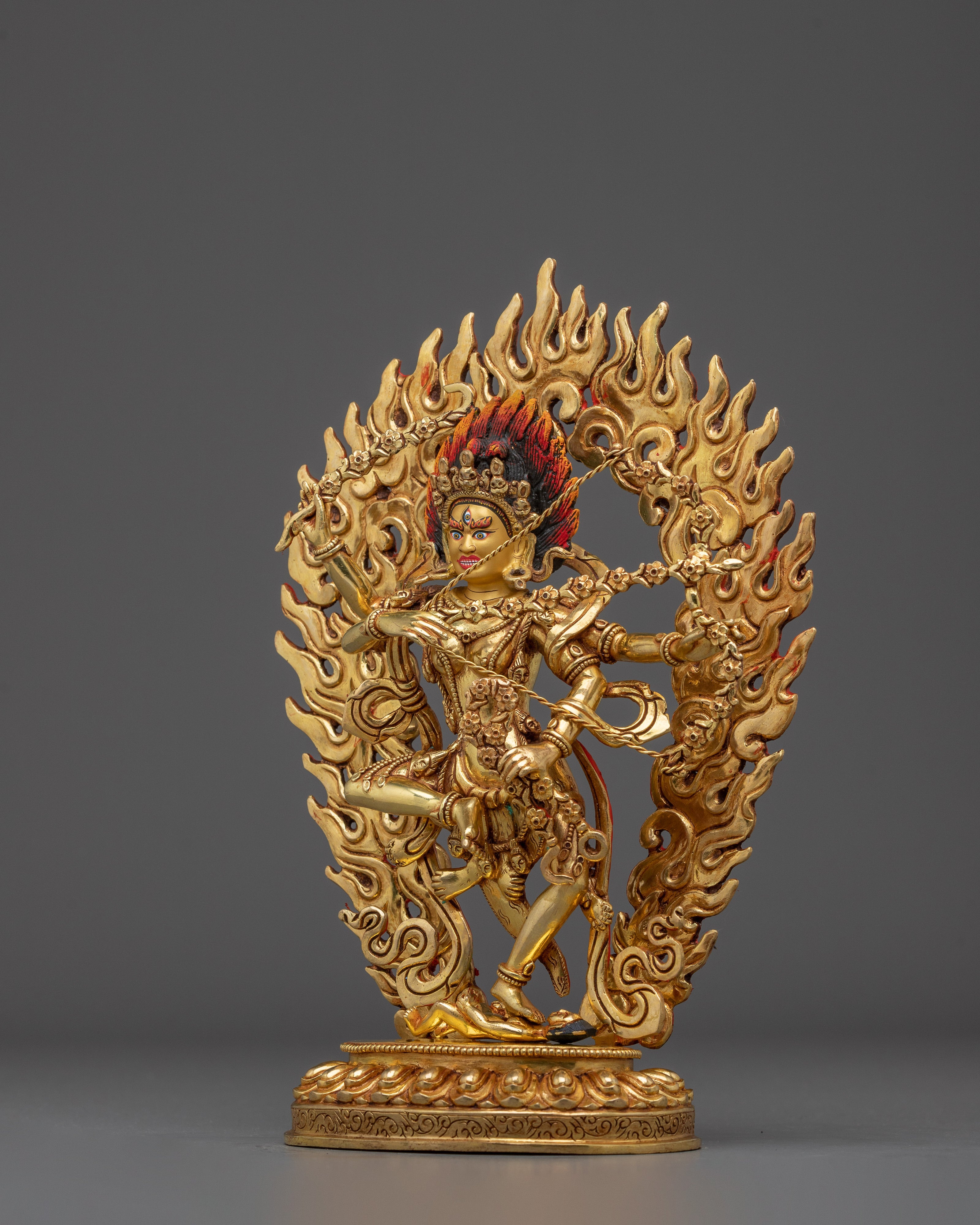 Golden Kurukulla Statue: The Goddess of Attraction