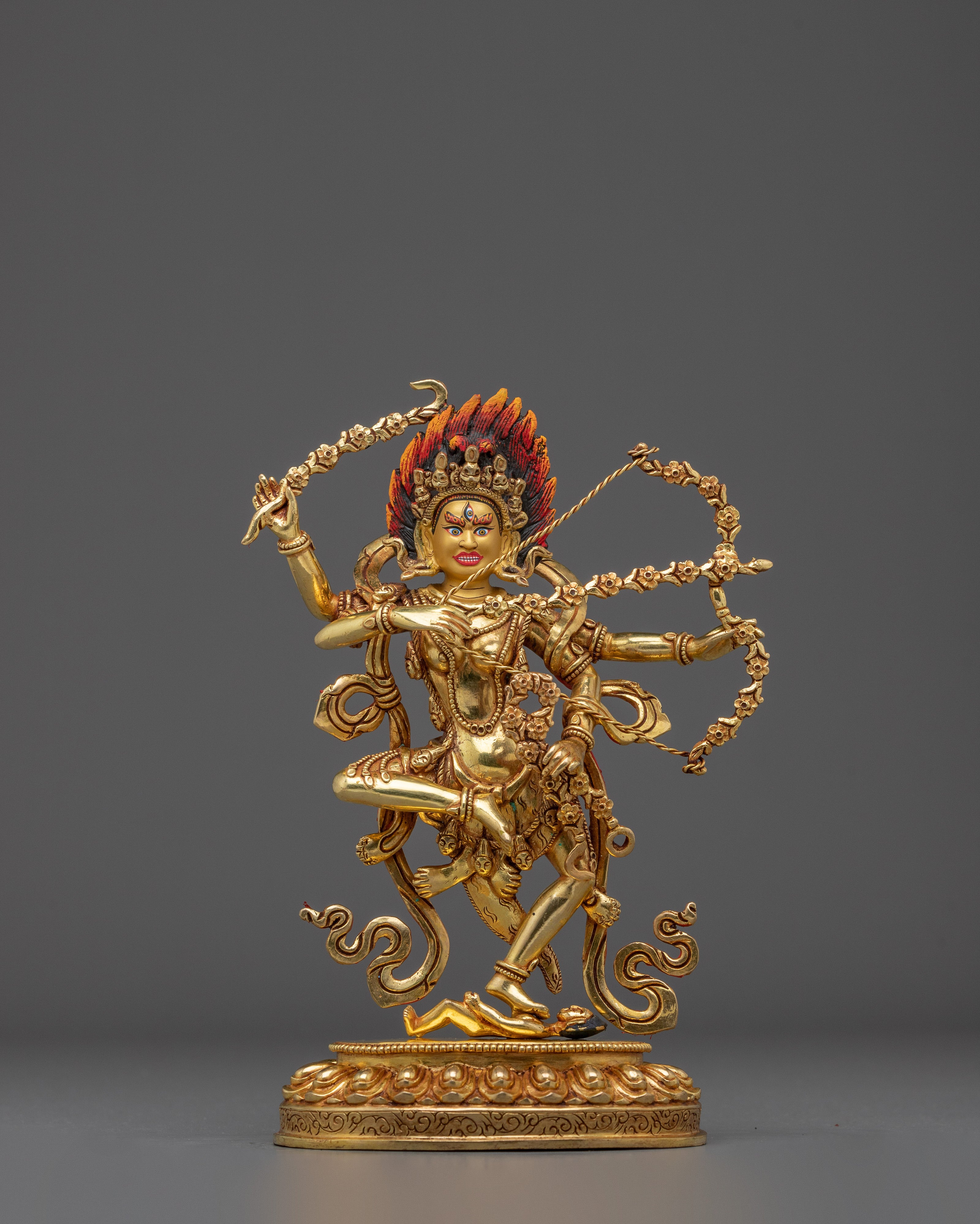 Golden Kurukulla Statue: The Goddess of Attraction