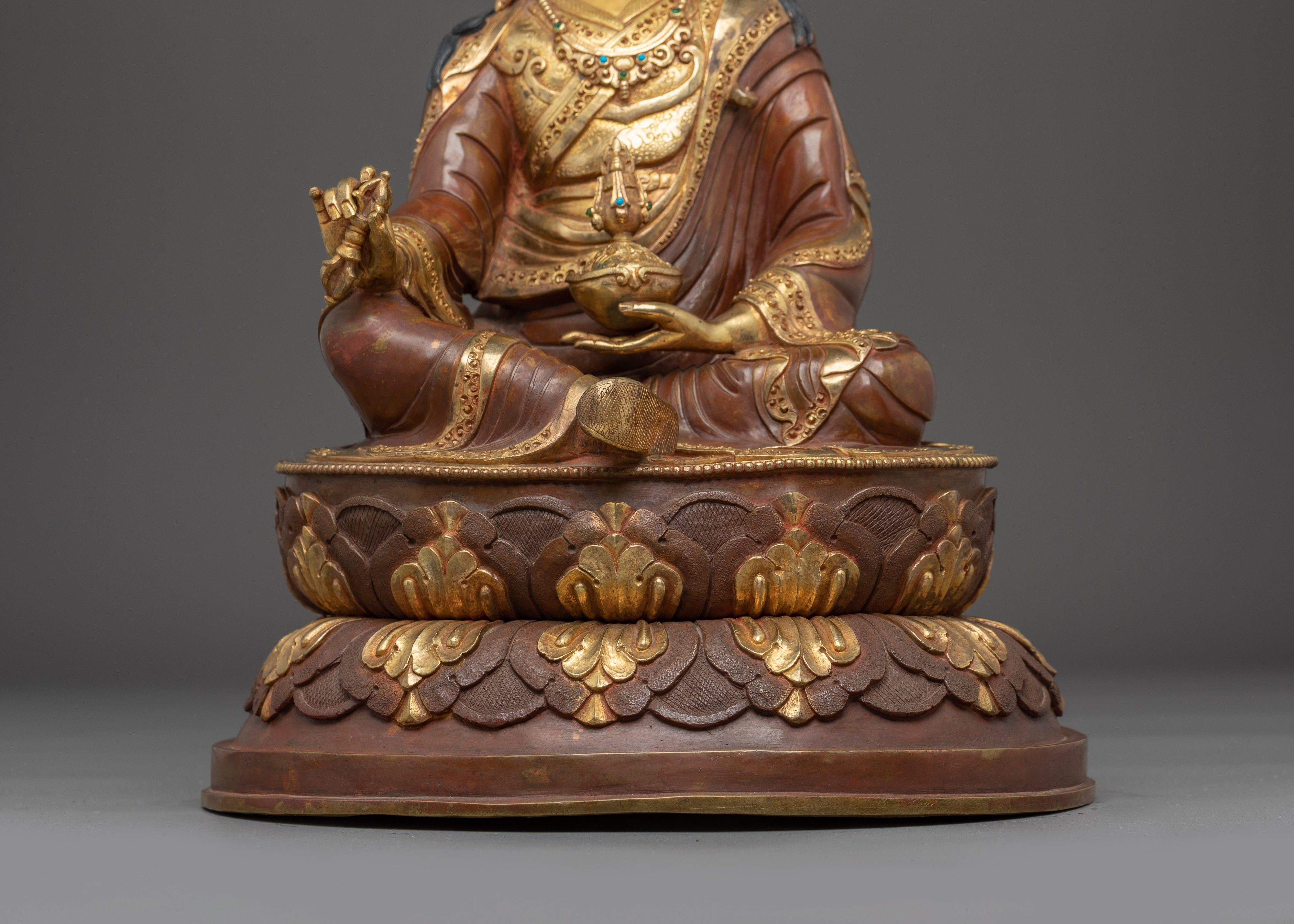 Guru Rinpoche, Lotus Born Enlightened | Nepali Crafted Icon