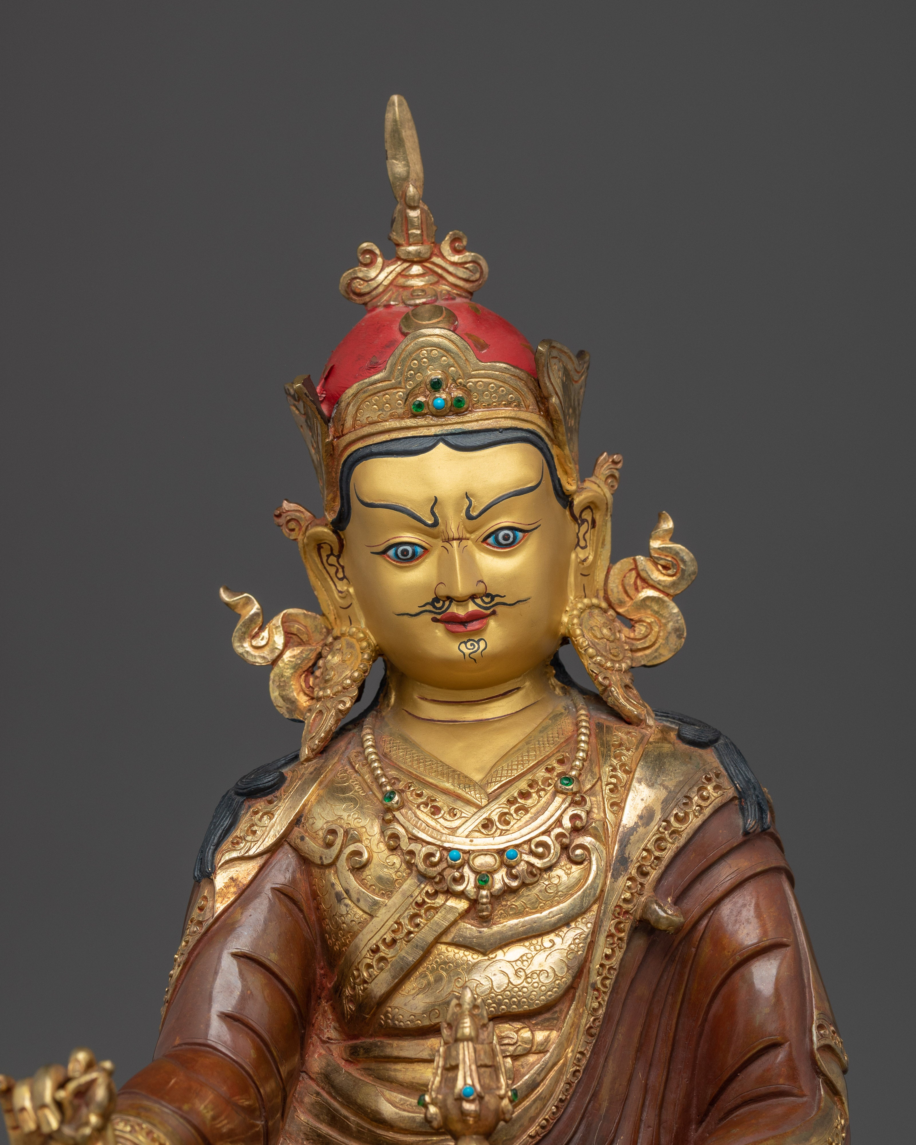 Guru Rinpoche, Lotus Born Enlightened | Nepali Crafted Icon