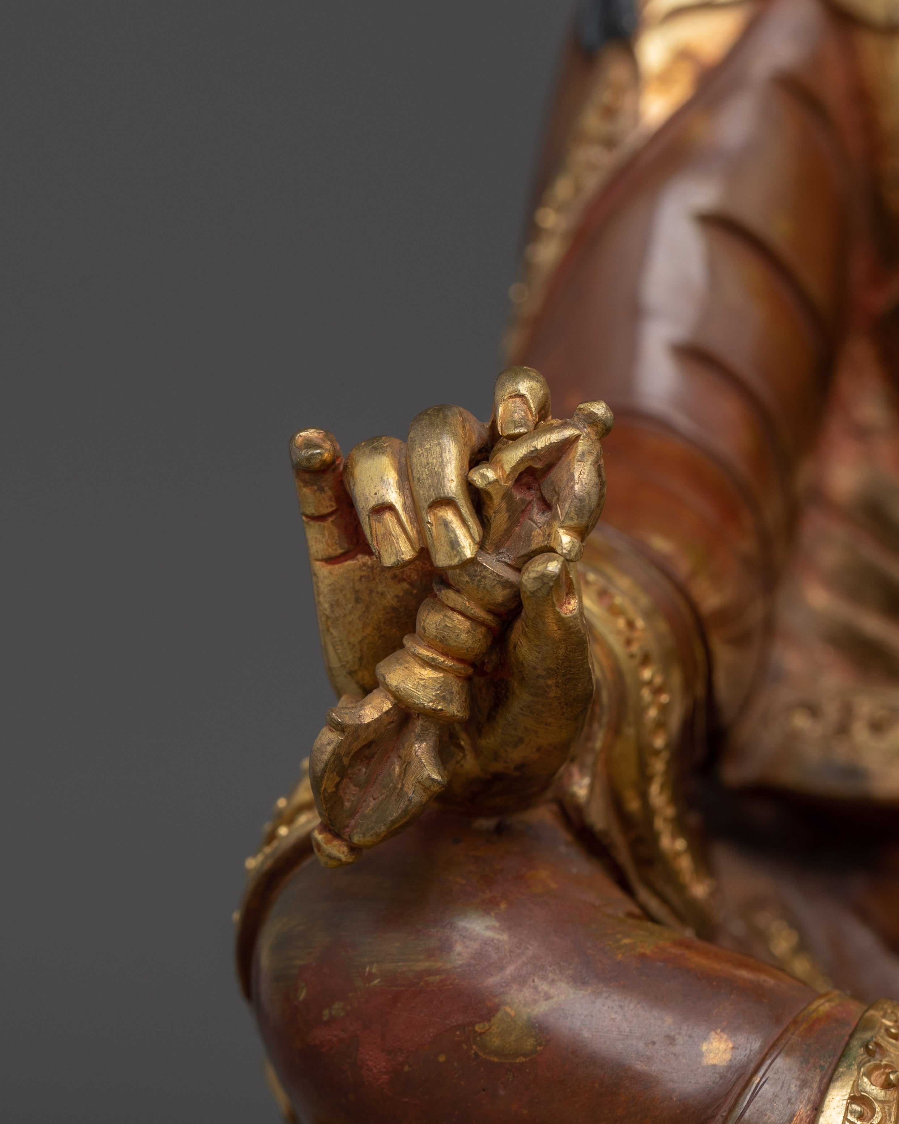 Guru Rinpoche, Lotus Born Enlightened | Nepali Crafted Icon