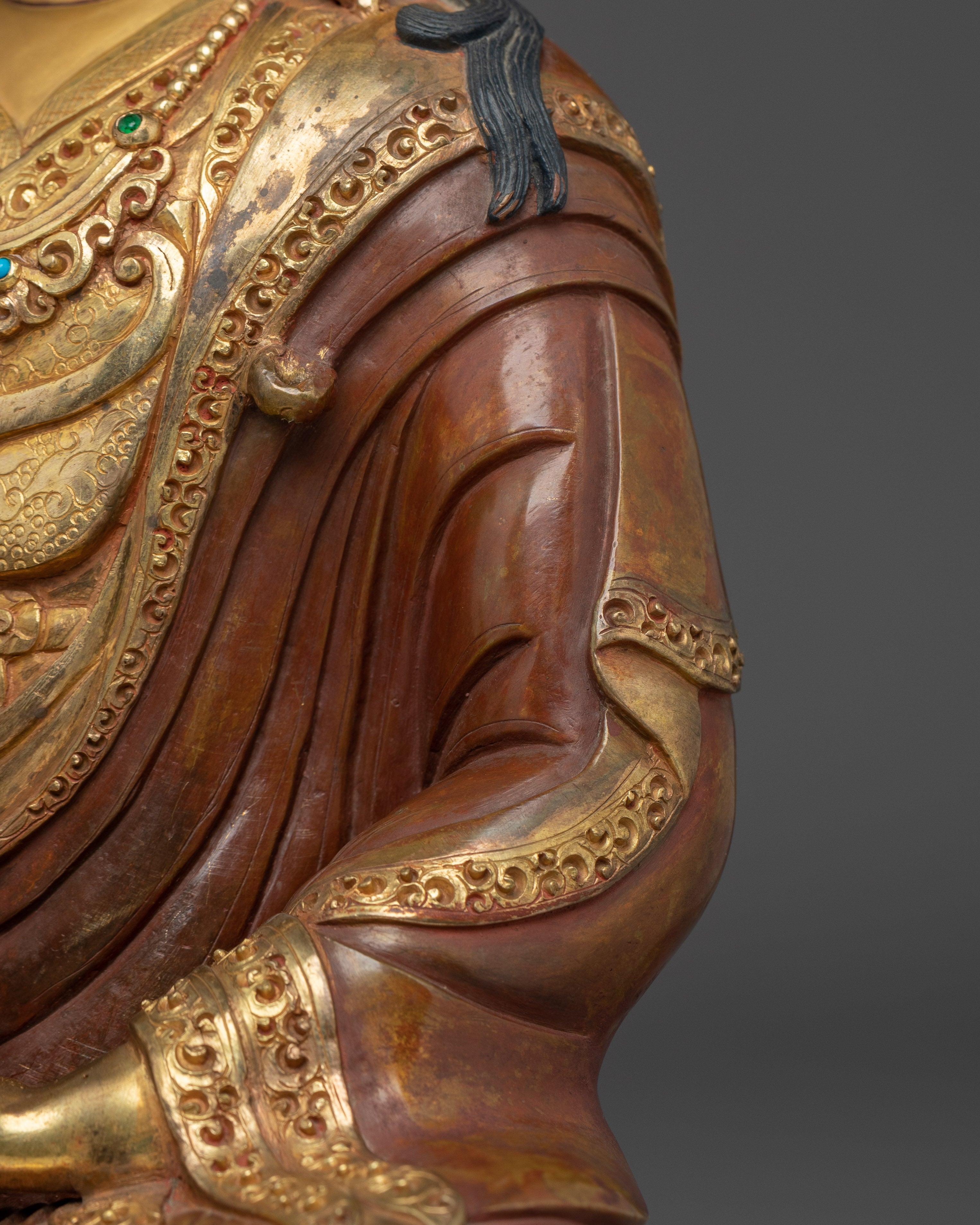 Guru Rinpoche, Lotus Born Enlightened | Nepali Crafted Icon