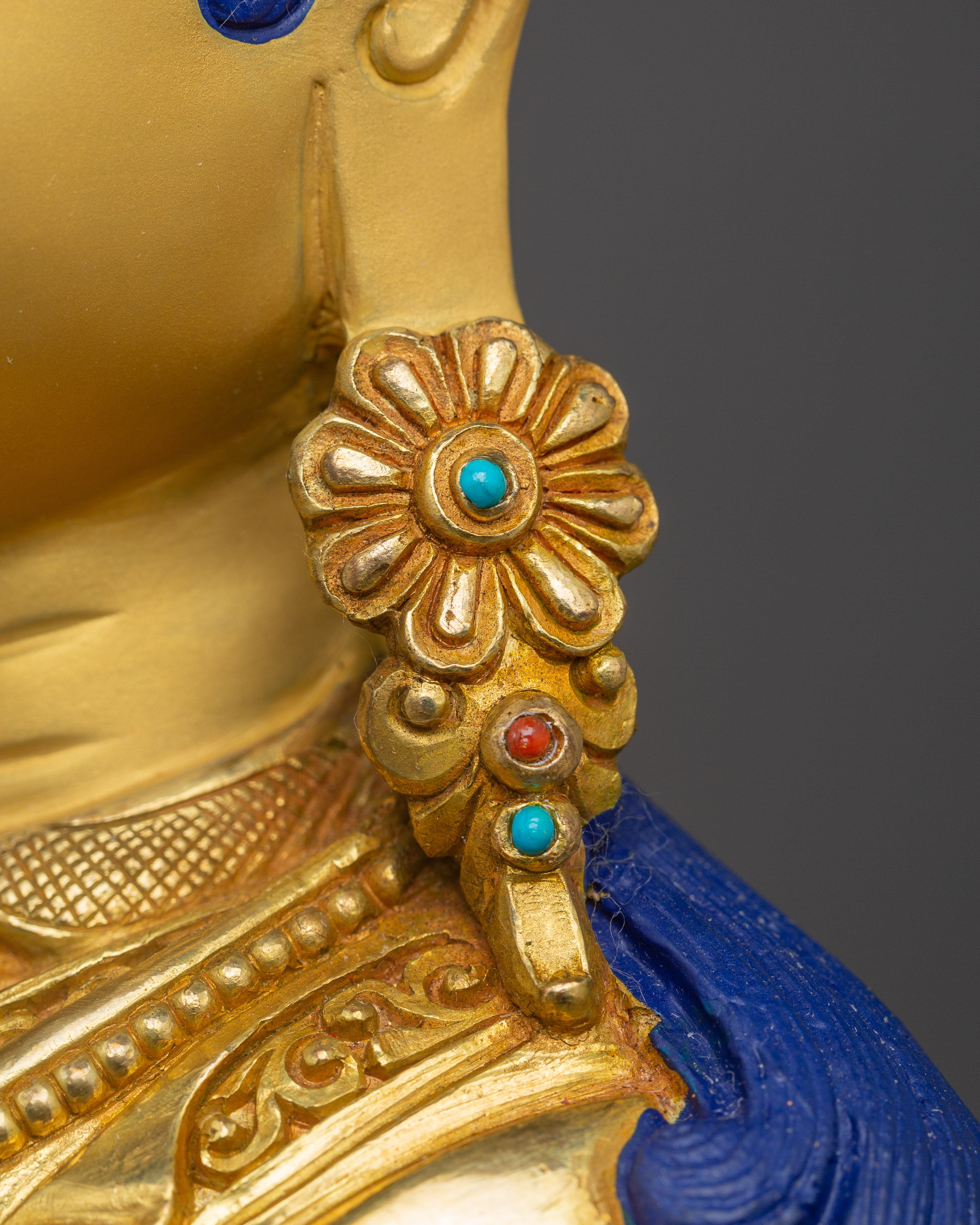 Guru Rinpoche Statue for Meditation and Spiritual Practice | Copper Sculpture