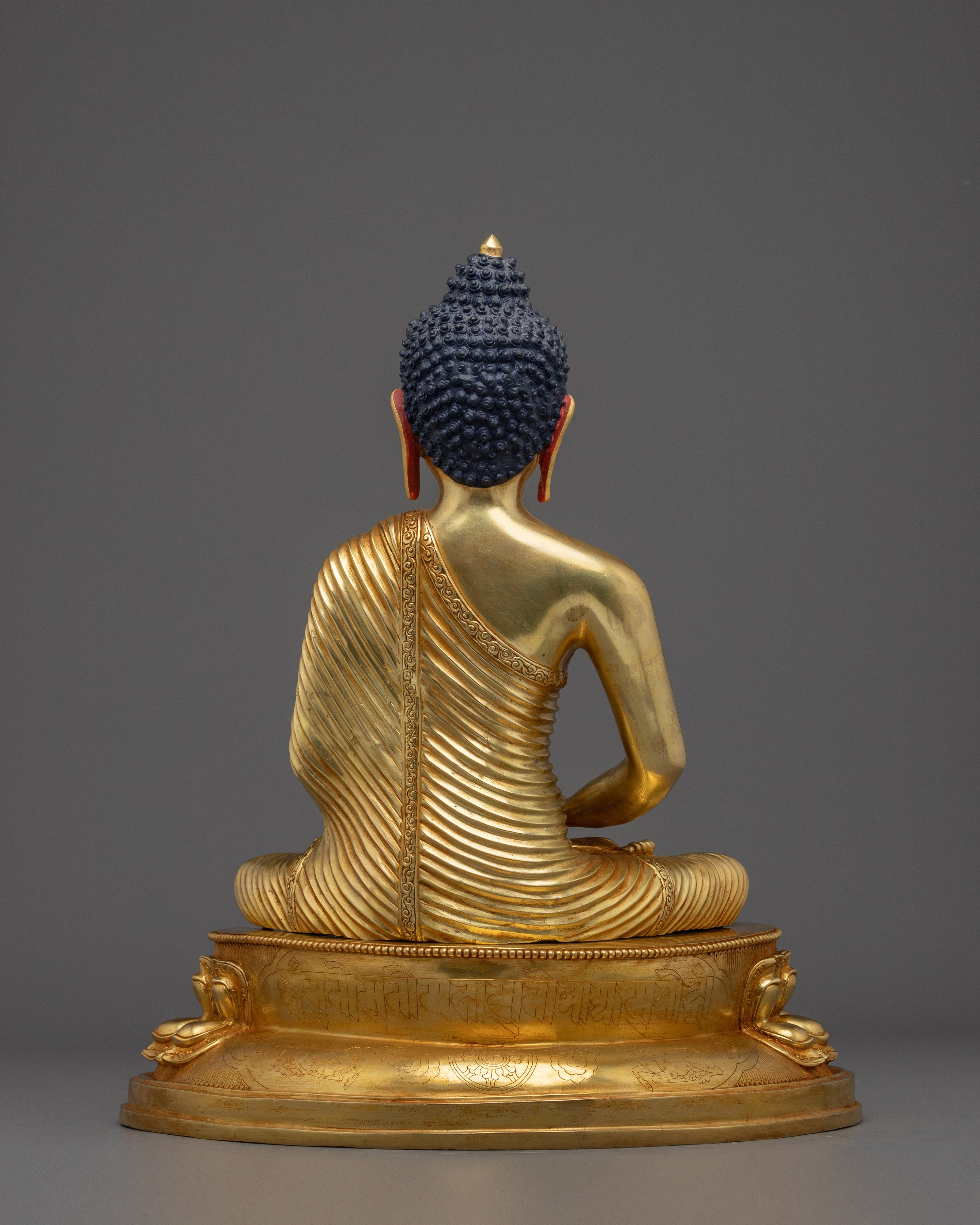 Amitabha Buddha Statue in 24K Gold Gilded Copper | Perfect for meditation