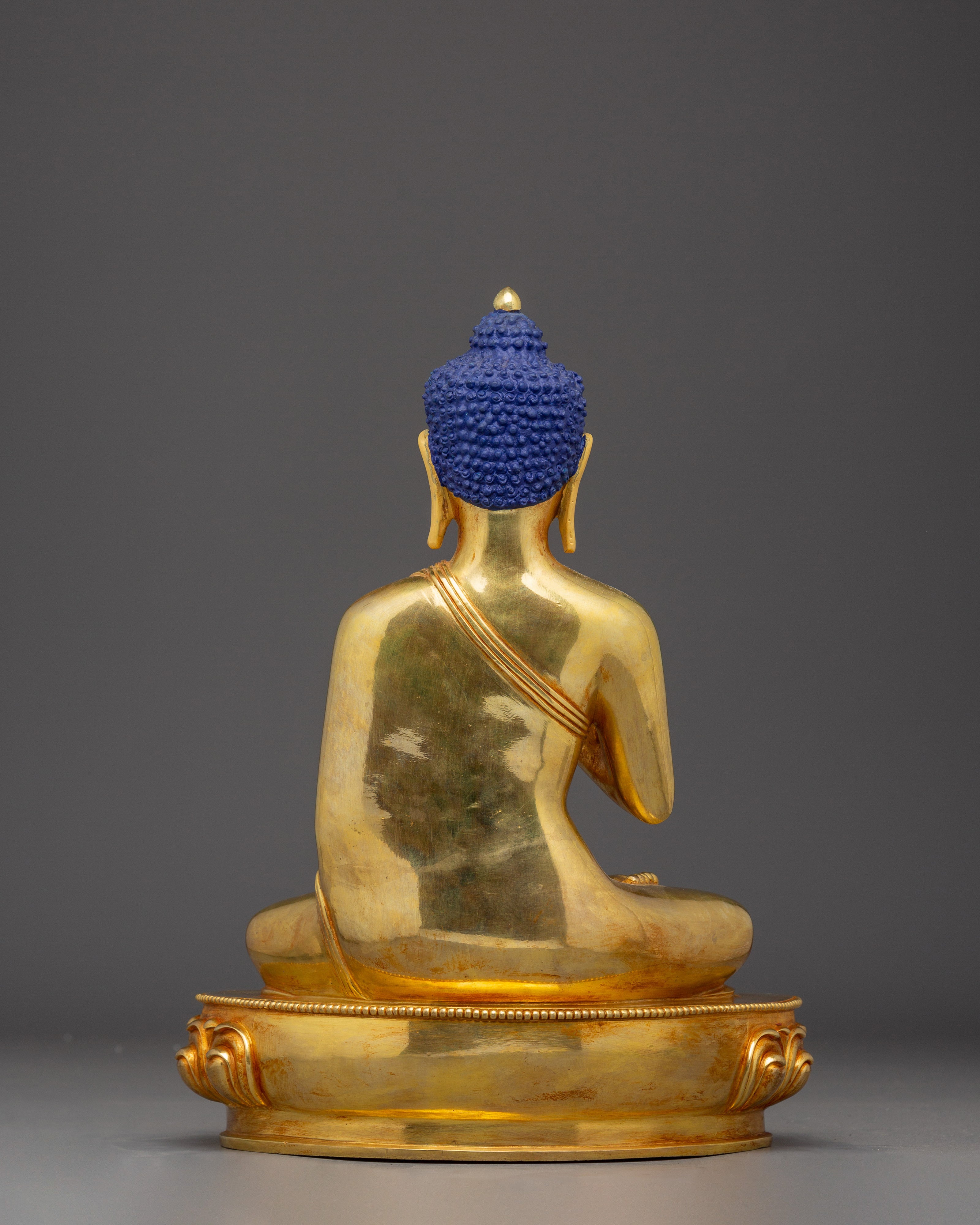 Amoghasiddhi Buddha Statue in 24K Gold | Ideal for Spiritual Practice