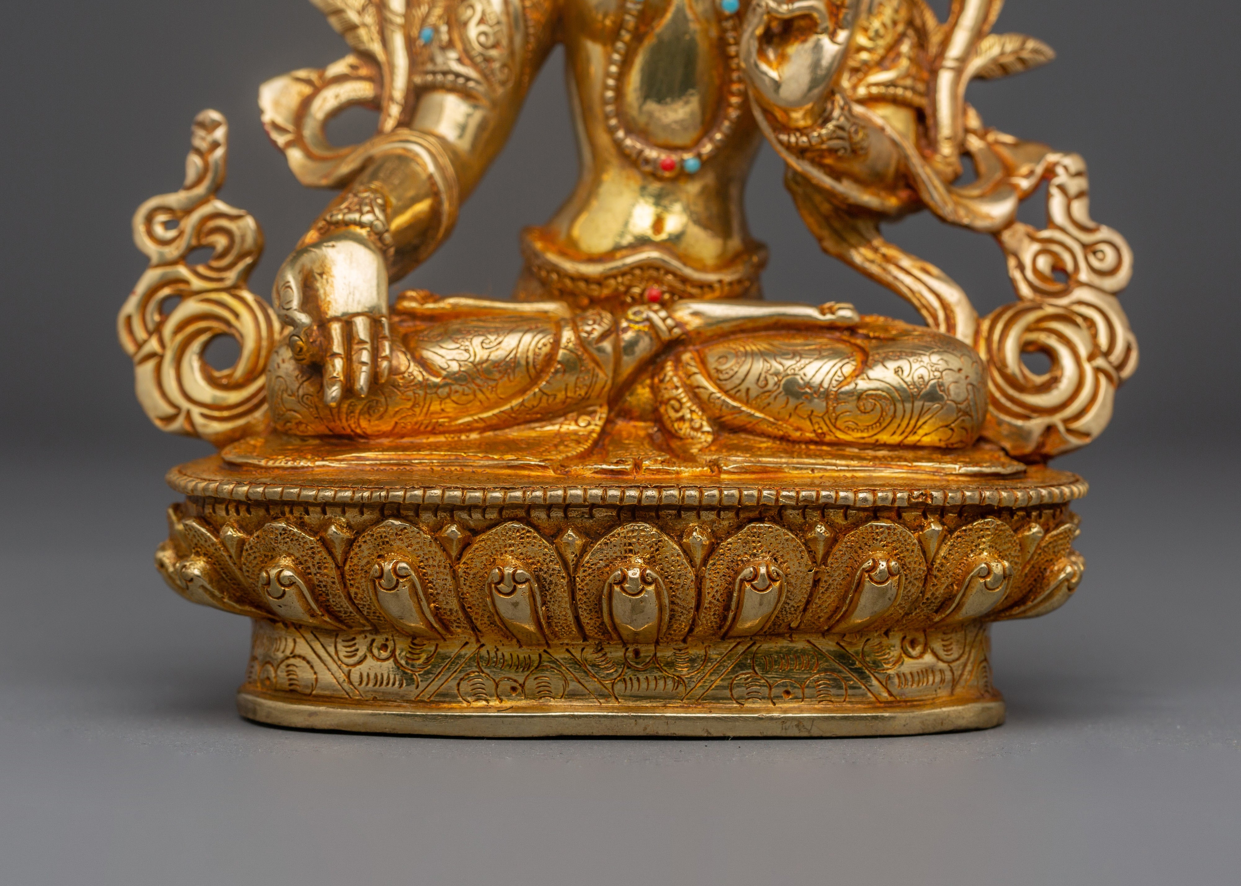 Buddhist White Tara Deity Statue for Dharma Decor