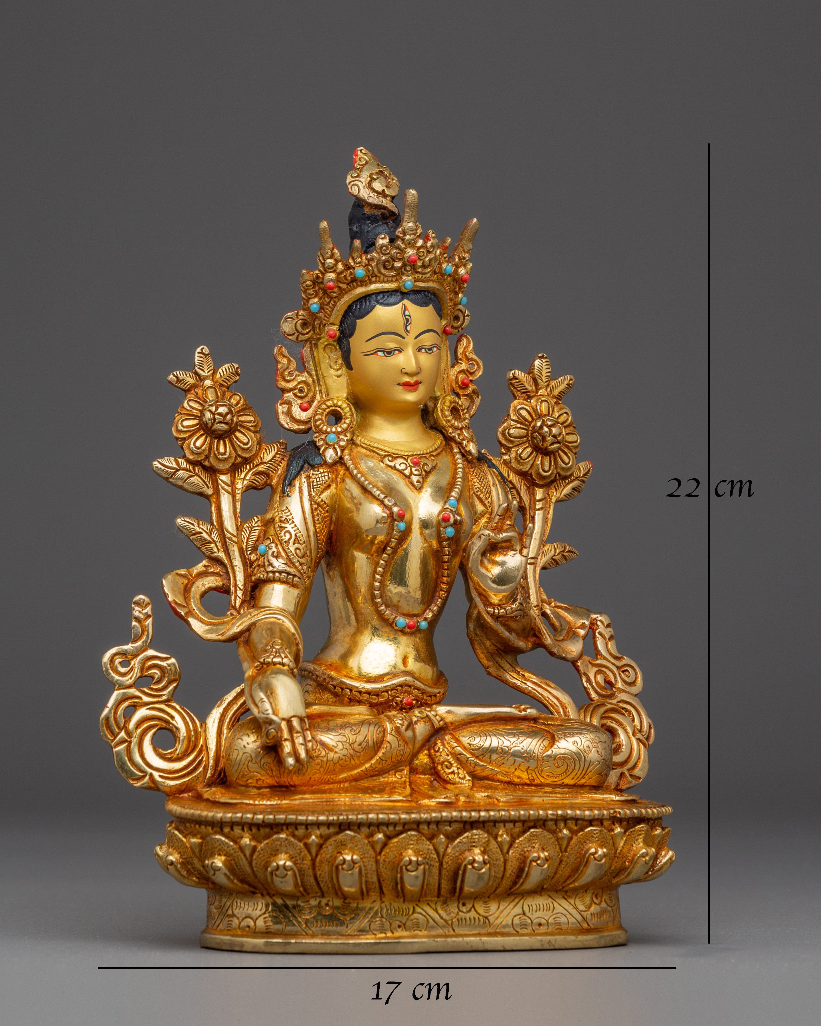Buddhist White Tara Deity Statue