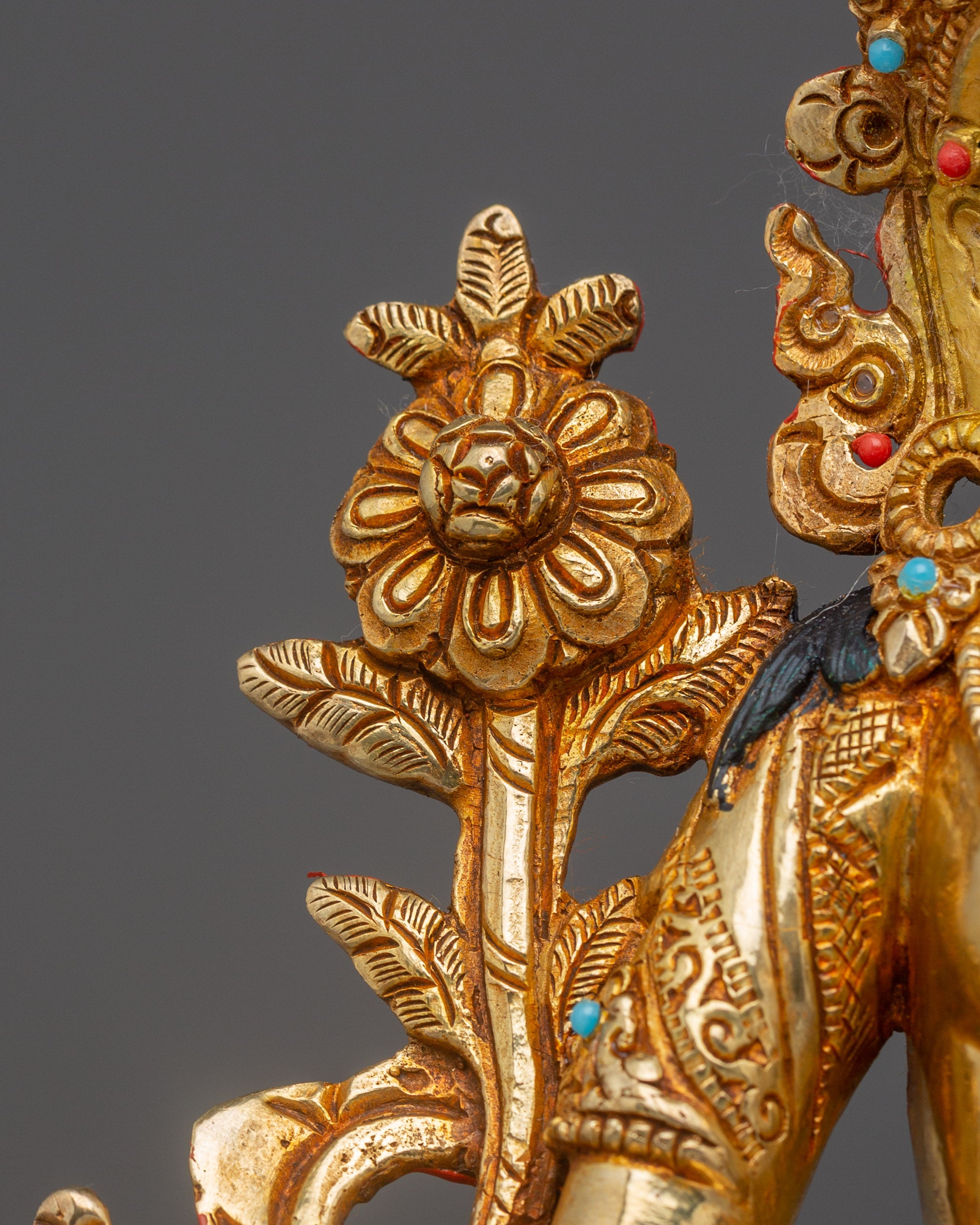 Buddhist White Tara Deity Statue for Dharma Decor