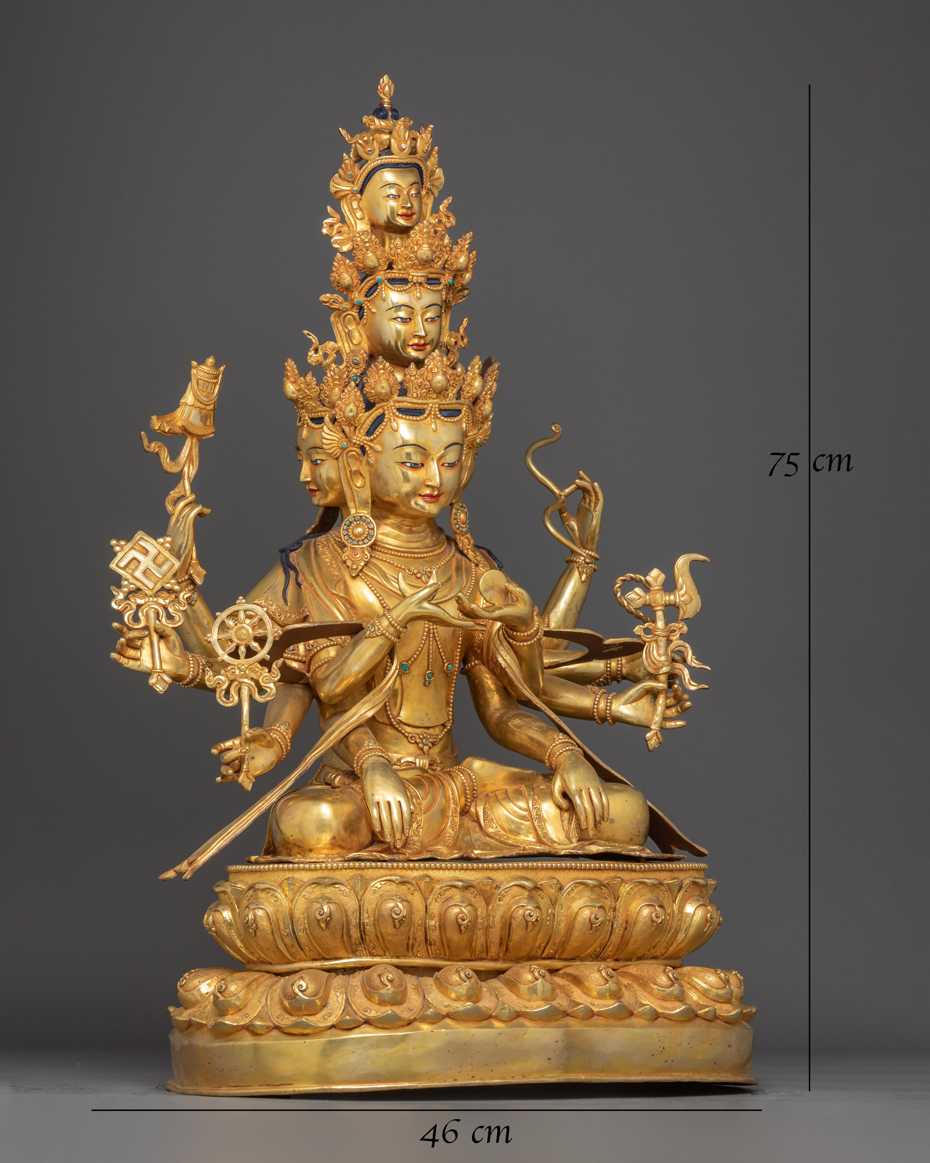 gold-gilded-kunzang-gyalwa-dupa