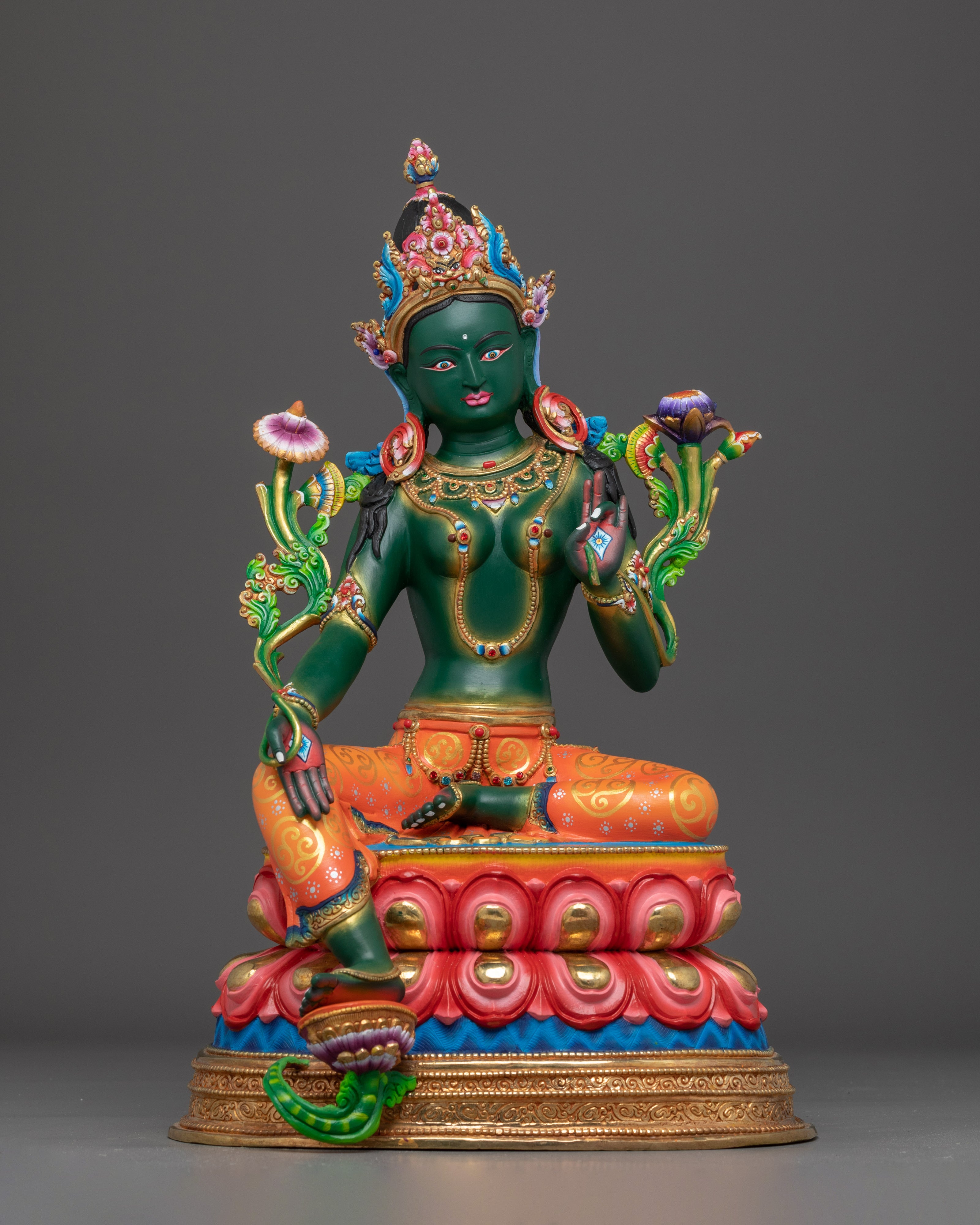 Radiant Colourful Shyama Tara Figurine