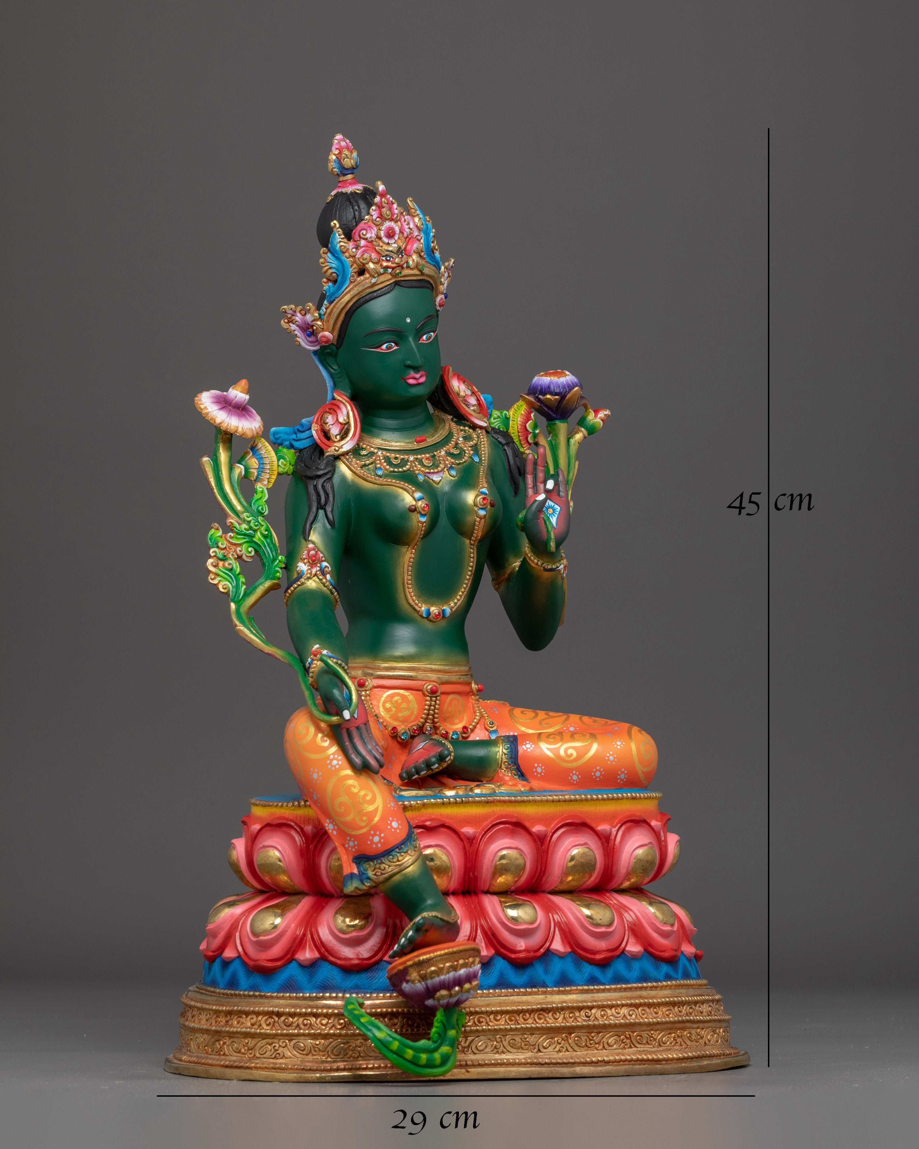 Radiant Colourful Shyama Tara Figurine