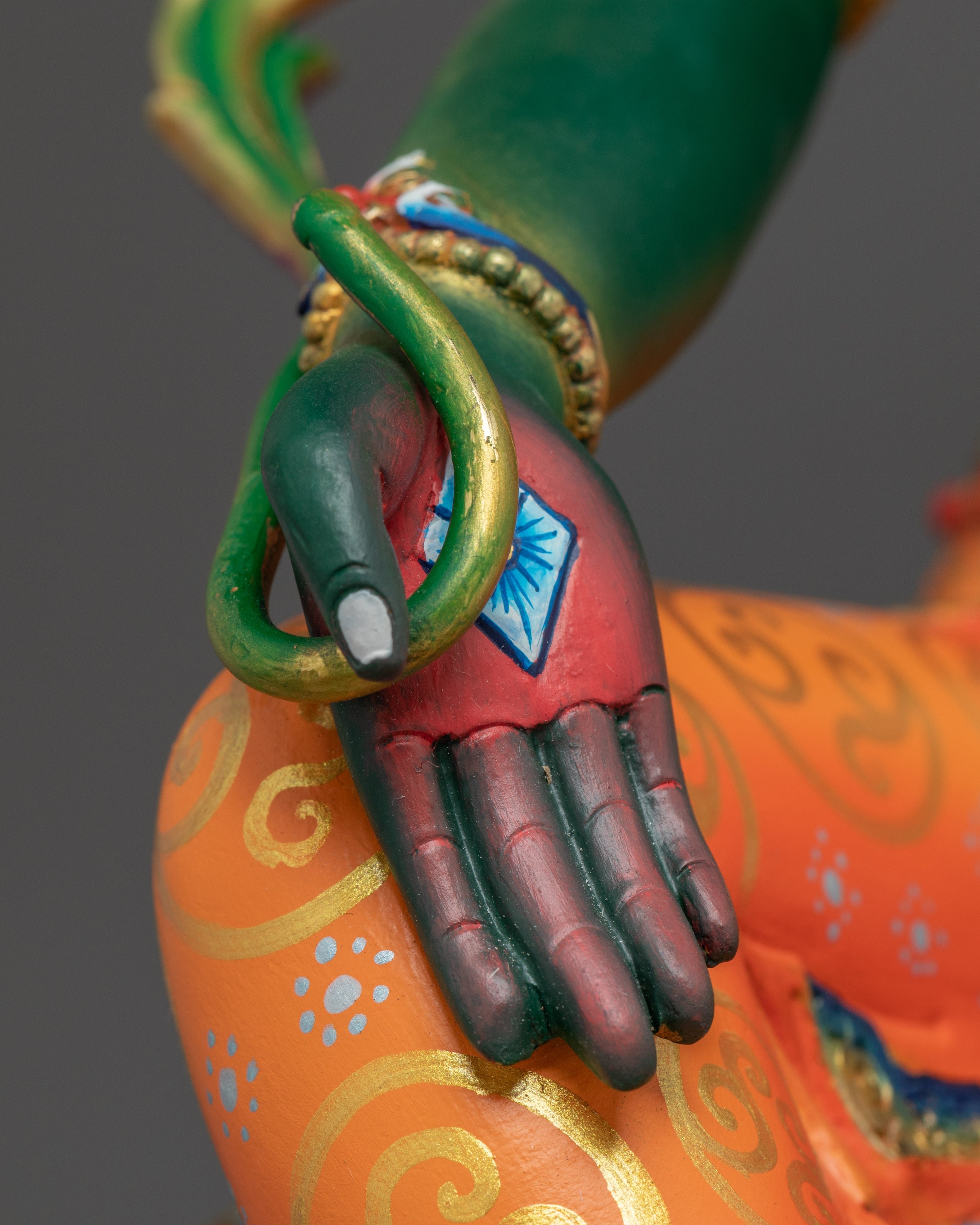 Radiant Colourful Shyama Tara Figurine | Green Tara - Mother of Liberation