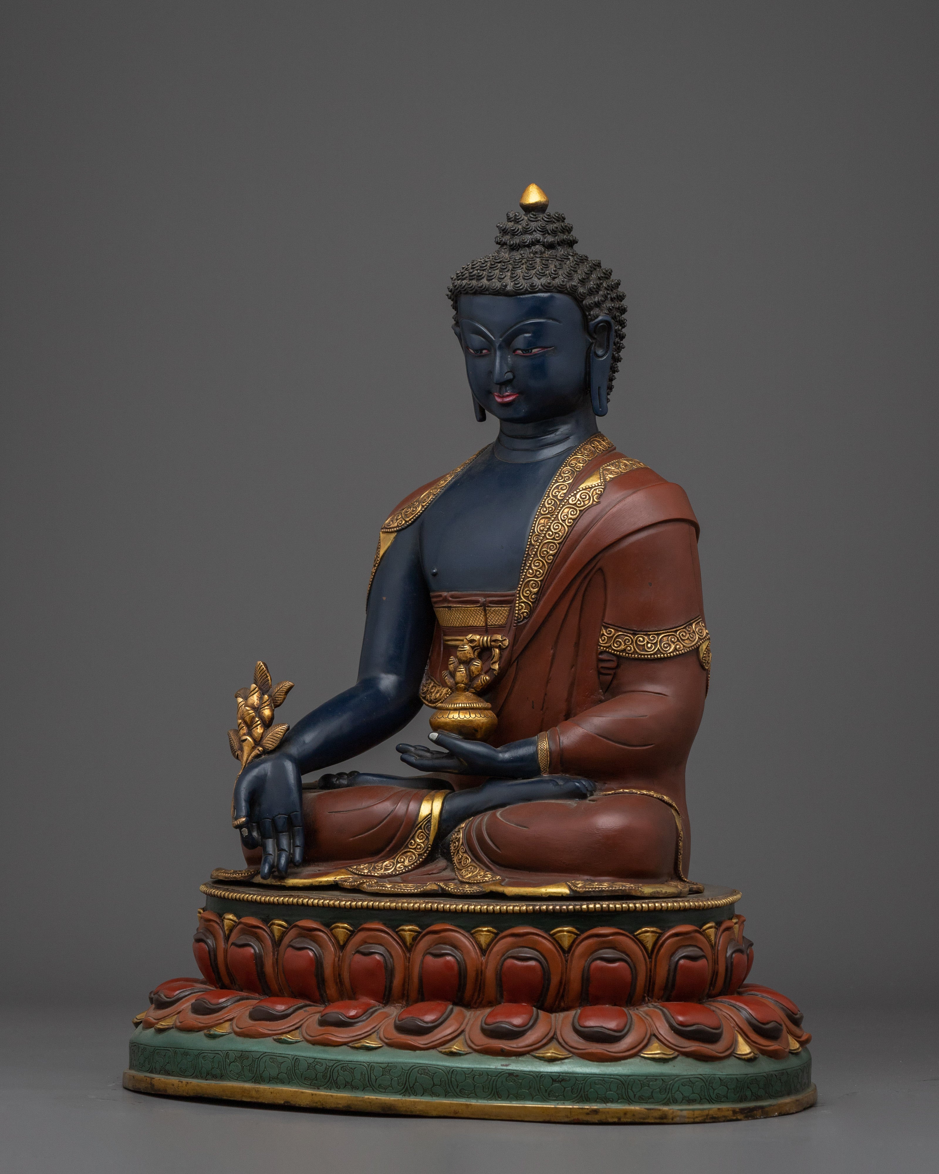 Medicine Buddha Enlighten Healing Figurine | Symbol of wellness and Enlightenment