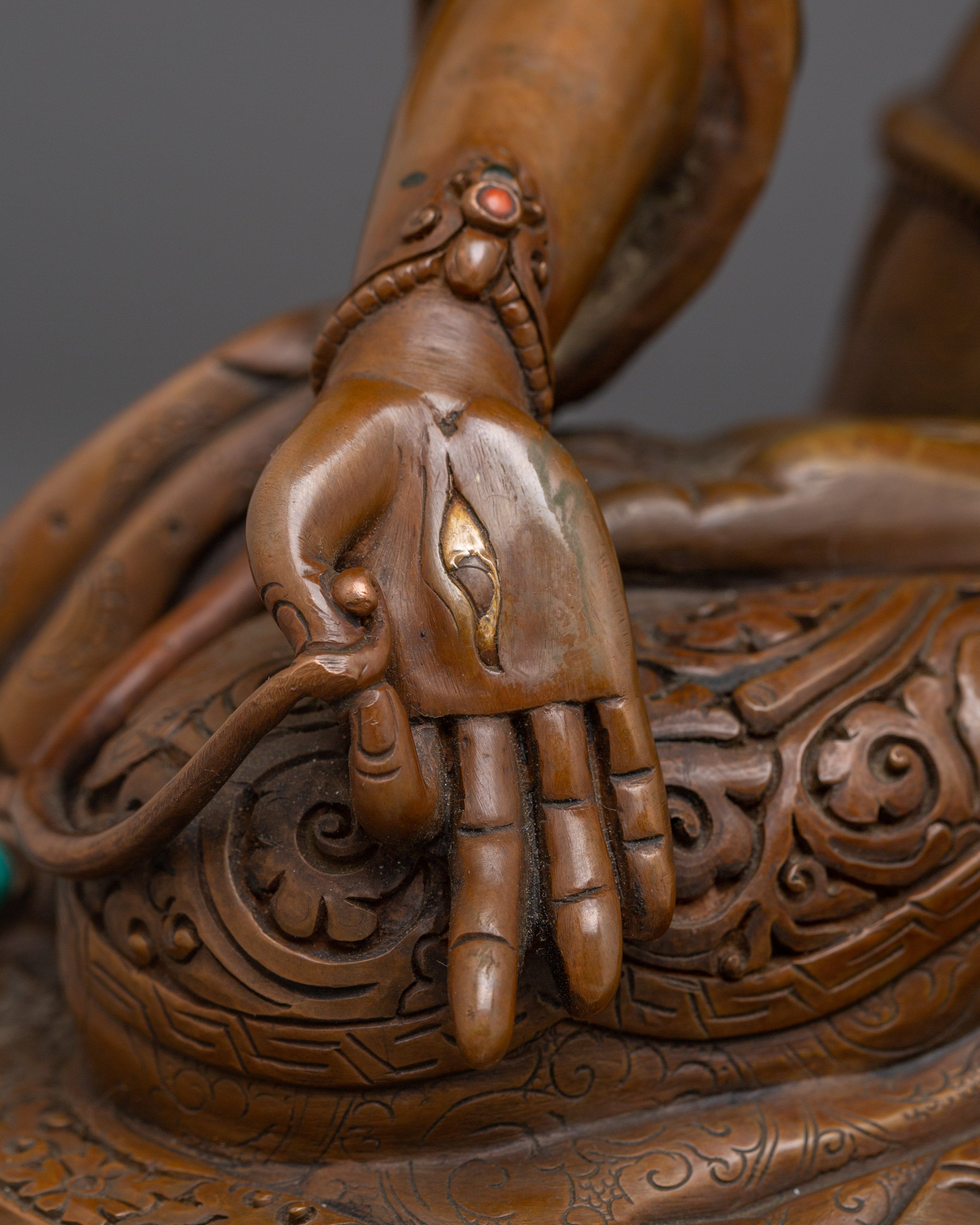 Oxidized White Tara Statue: Buddhist Healing Goddess