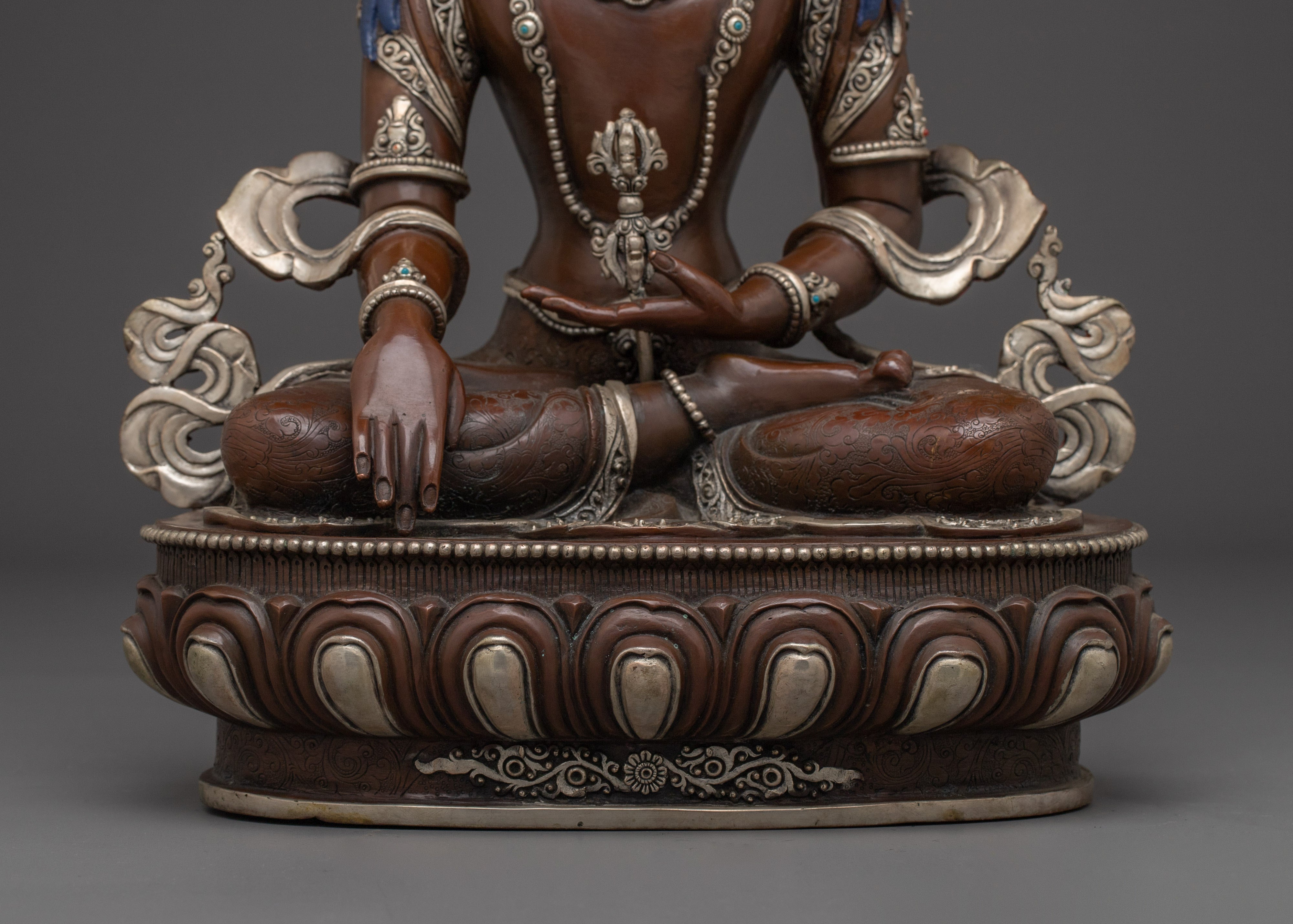 Mitrugpa with Vajra Statue | Traditional Himalayan Art