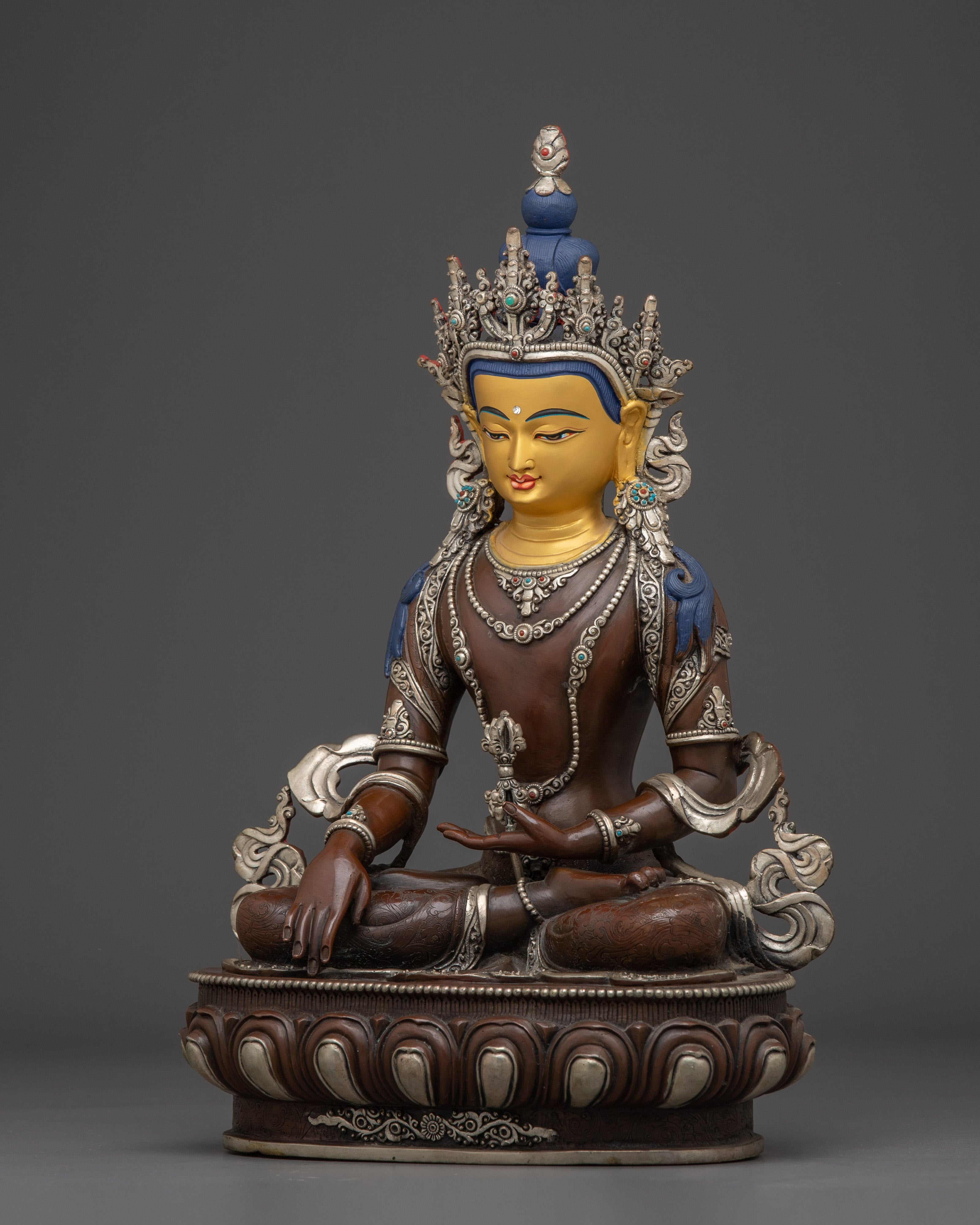 Mitrugpa with Vajra Statue | Traditional Himalayan Art