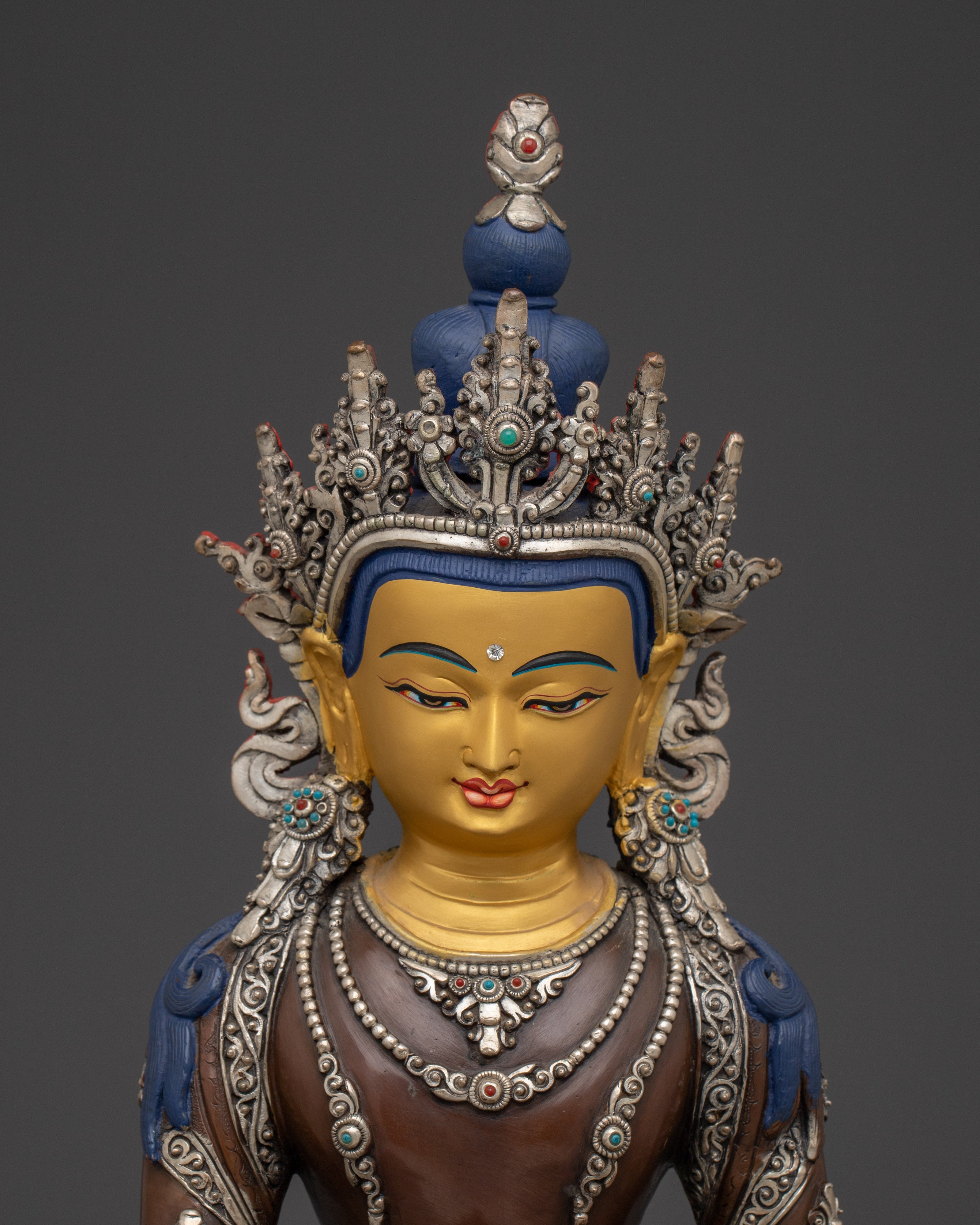 Mitrugpa with Vajra Statue | Traditional Himalayan Art