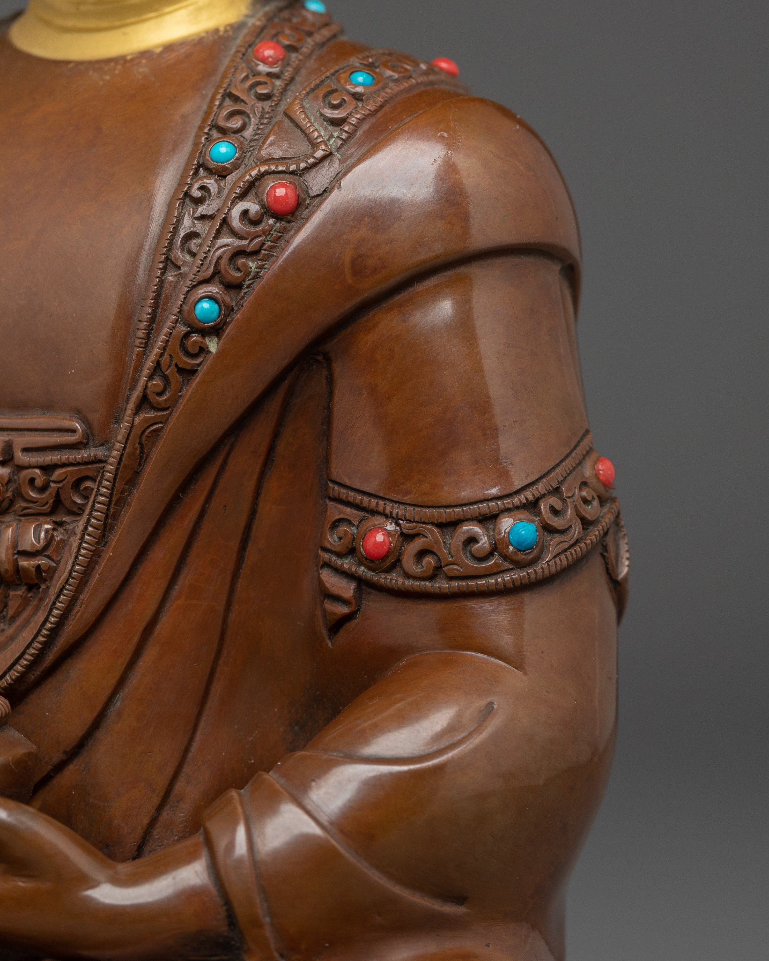 Shakyamuni, Peaceful Meditation Buddha | Himalayan Nepali Artwork