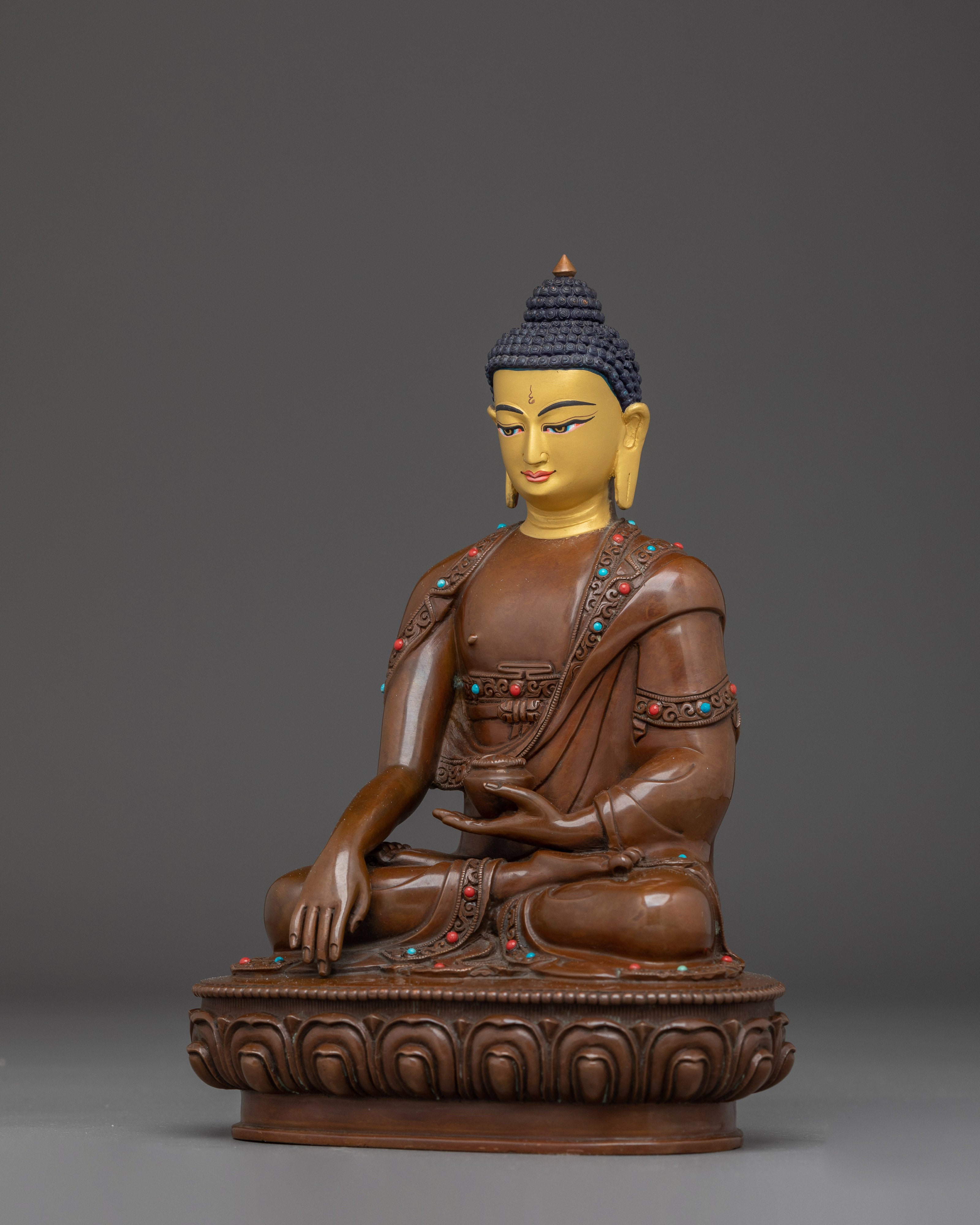 Shakyamuni, Peaceful Meditation Buddha | Himalayan Nepali Artwork